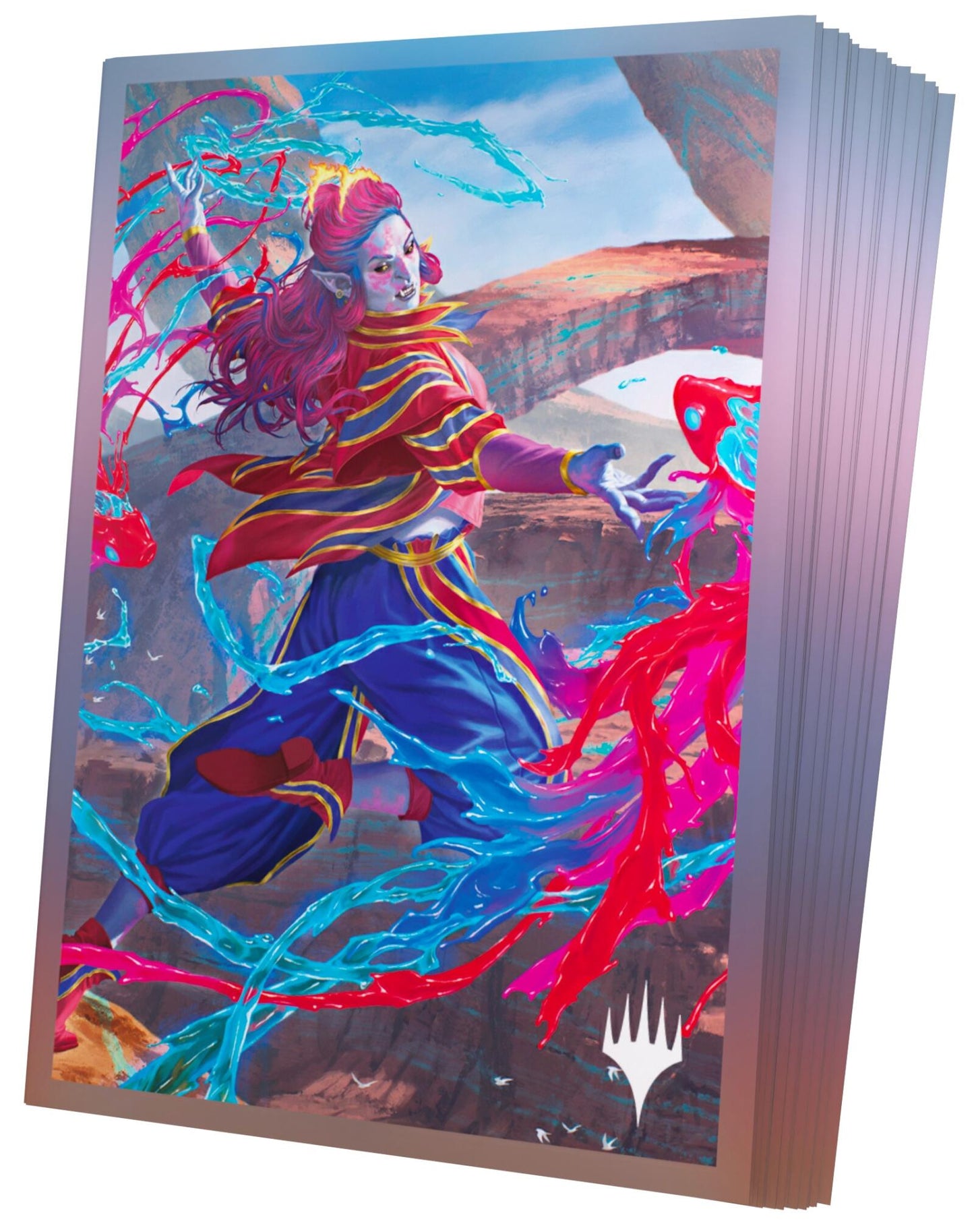 Gamegenic Magic The Gathering Secrets of Strixhaven Premium Art Sleeves - Rootha, Mastering the Moment (66 x 92 mm) (105 Sleeves Per Pack)