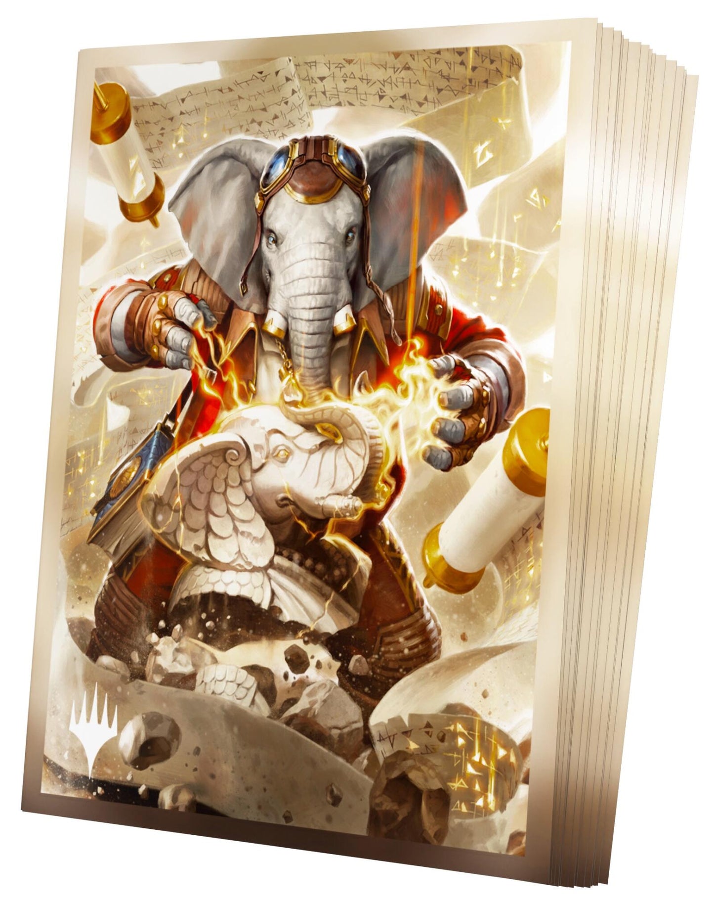 Gamegenic Magic The Gathering Secrets of Strixhaven Premium Art Sleeves - Quintorius, History Chaser (66 x 92 mm) (105 Sleeves Per Pack)