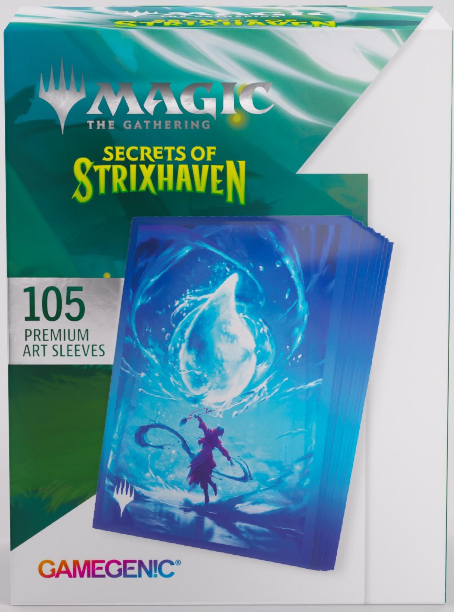 Gamegenic Magic The Gathering Secrets of Strixhaven Premium Art Sleeves - Island (66 x 92 mm) (105 Sleeves Per Pack)