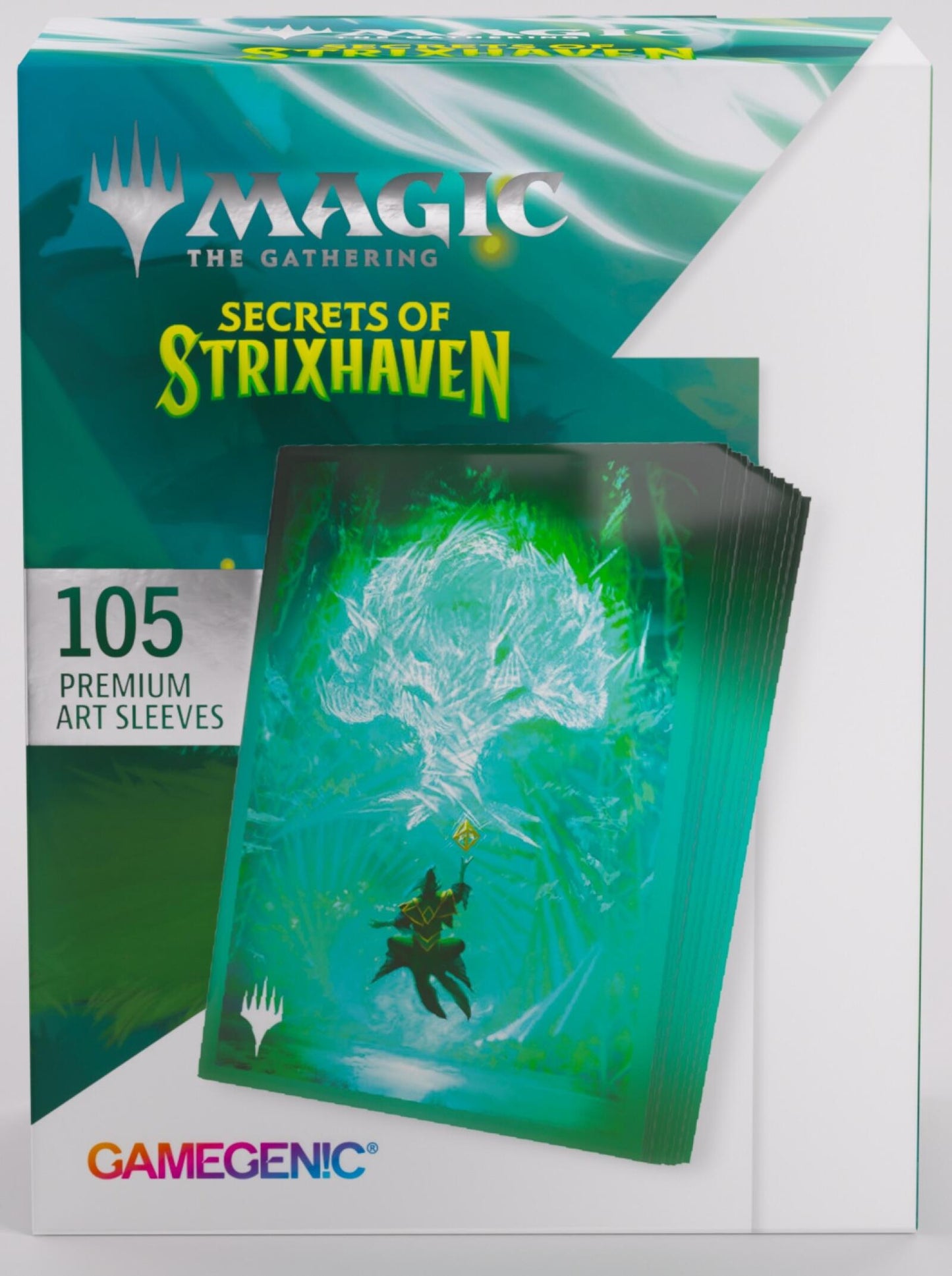 Gamegenic Magic The Gathering Secrets of Strixhaven Premium Art Sleeves - Forest (66 x 92 mm) (105 Sleeves Per Pack)
