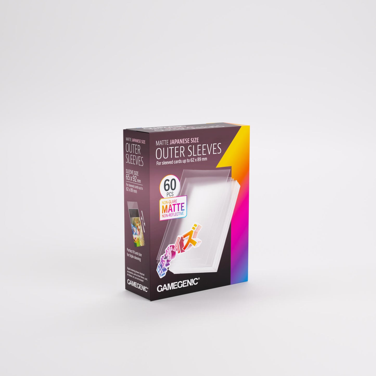 Gamegenic Matte Outer Card Sleeves - Japanese Size (65mm x 92mm) (60 Sleeves Per Pack)