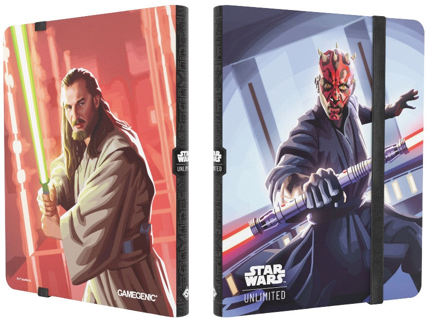 Gamegenic Star Wars Unlimited 18-Pocket Album - Qui-Gon Jinn/Darth Maul