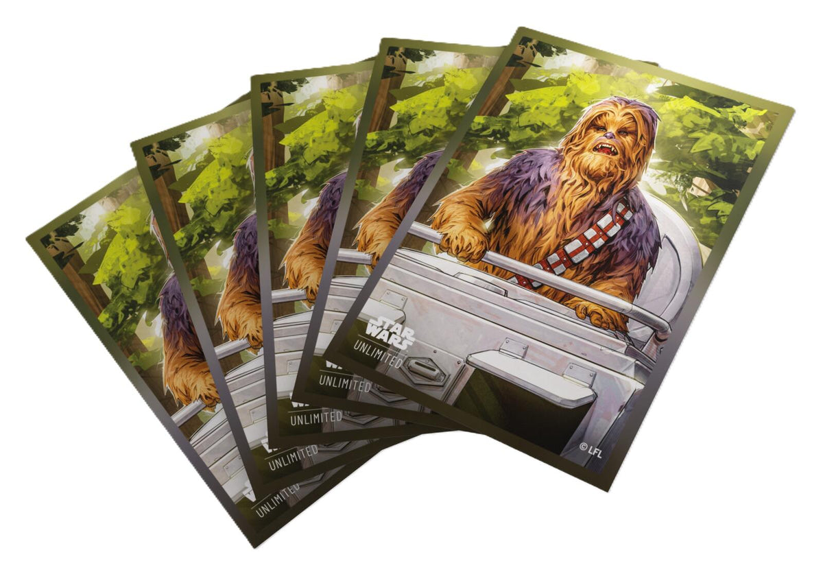 Gamegenic Star Wars Unlimited - Premium Art Sleeves Chewbacca (66mm x 92 mm)