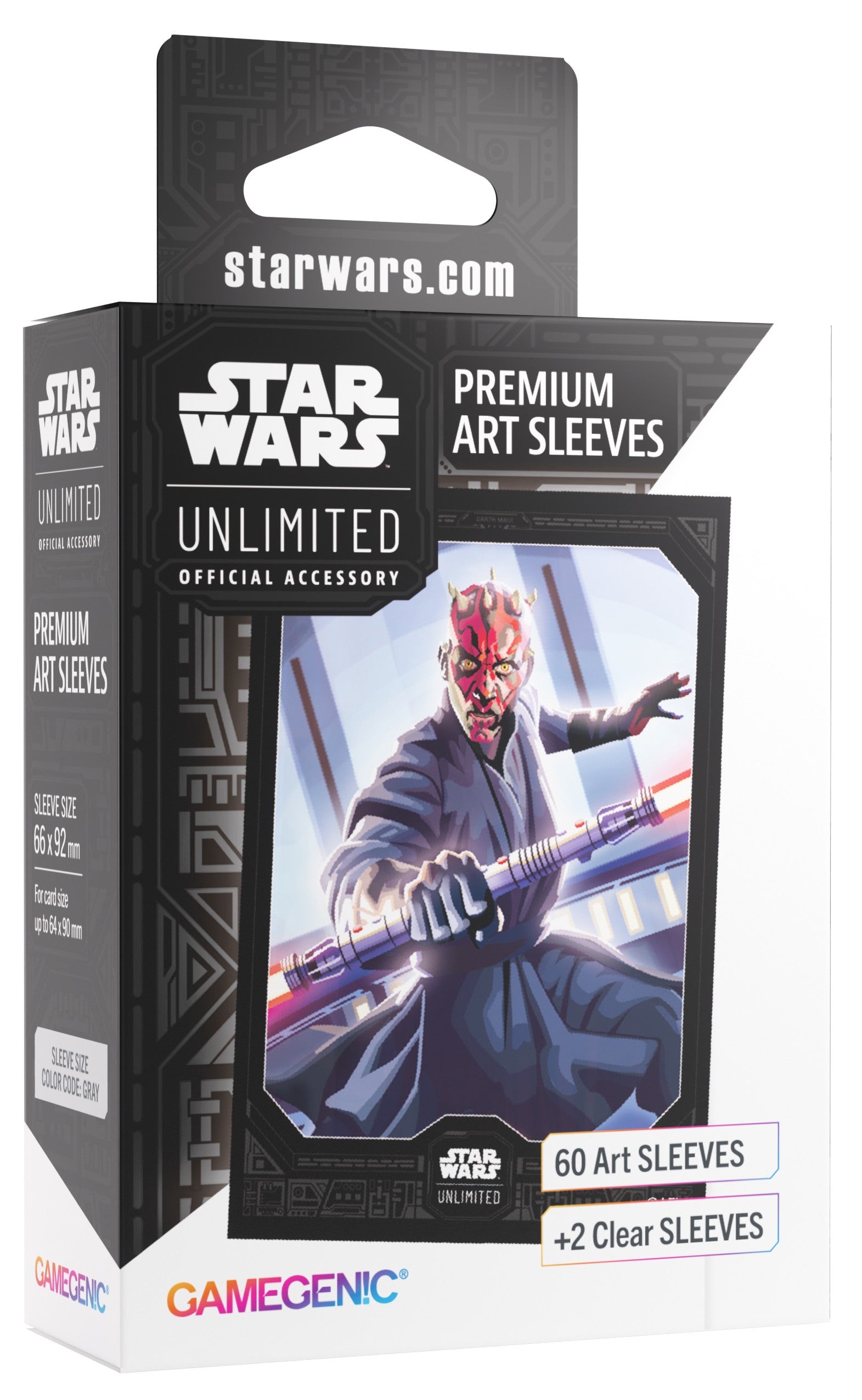 Gamegenic Star Wars Unlimited Premium Art Sleeves - Darth Maul | Ozzie Collectables Gamegenic Star Wars Unlimited Premium Art Sleeves - Darth Maul | Ozzie Collectables