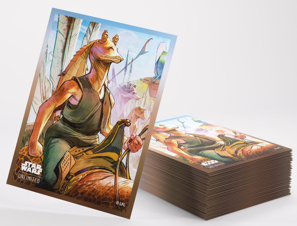 Gamegenic Star Wars Unlimited - Premium Art Sleeves Jar Jar Binks (66mm x 92 mm)