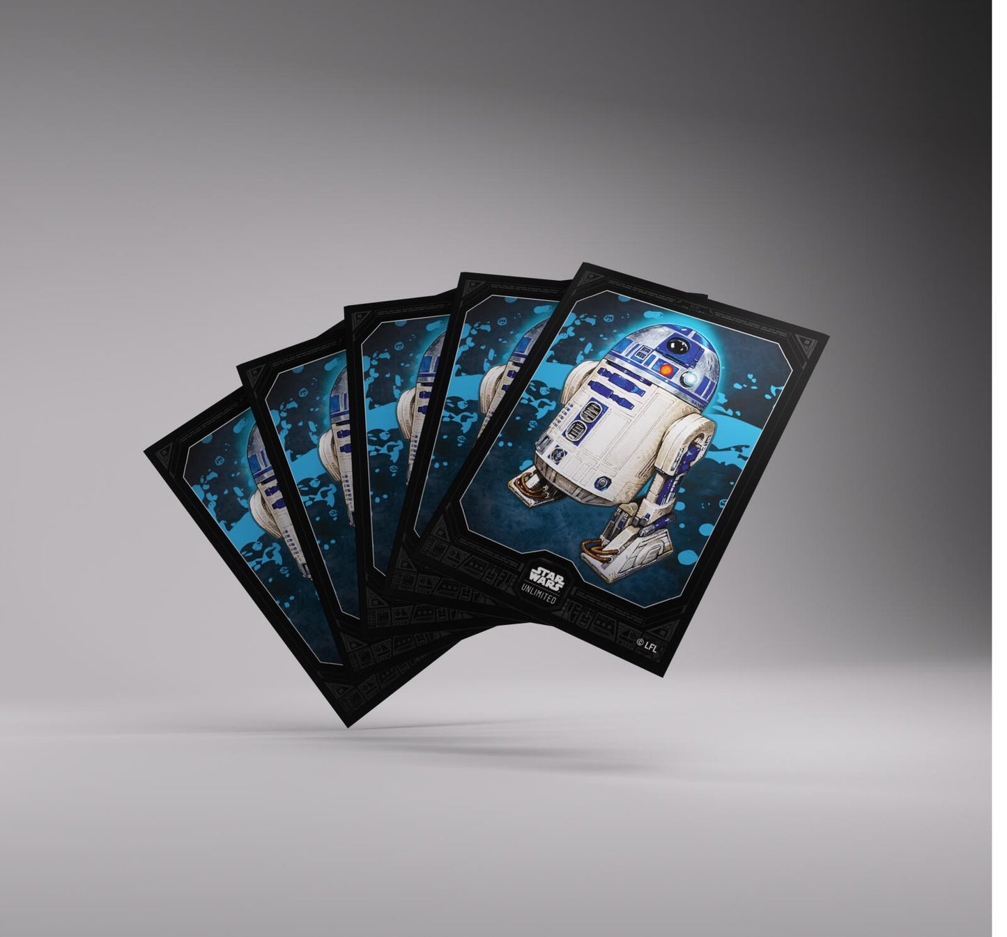 Gamegenic Star Wars Unlimited Premium Art Sleeves - R2-D2 (66mm x 92mm) (62 Sleeves Per Pack)