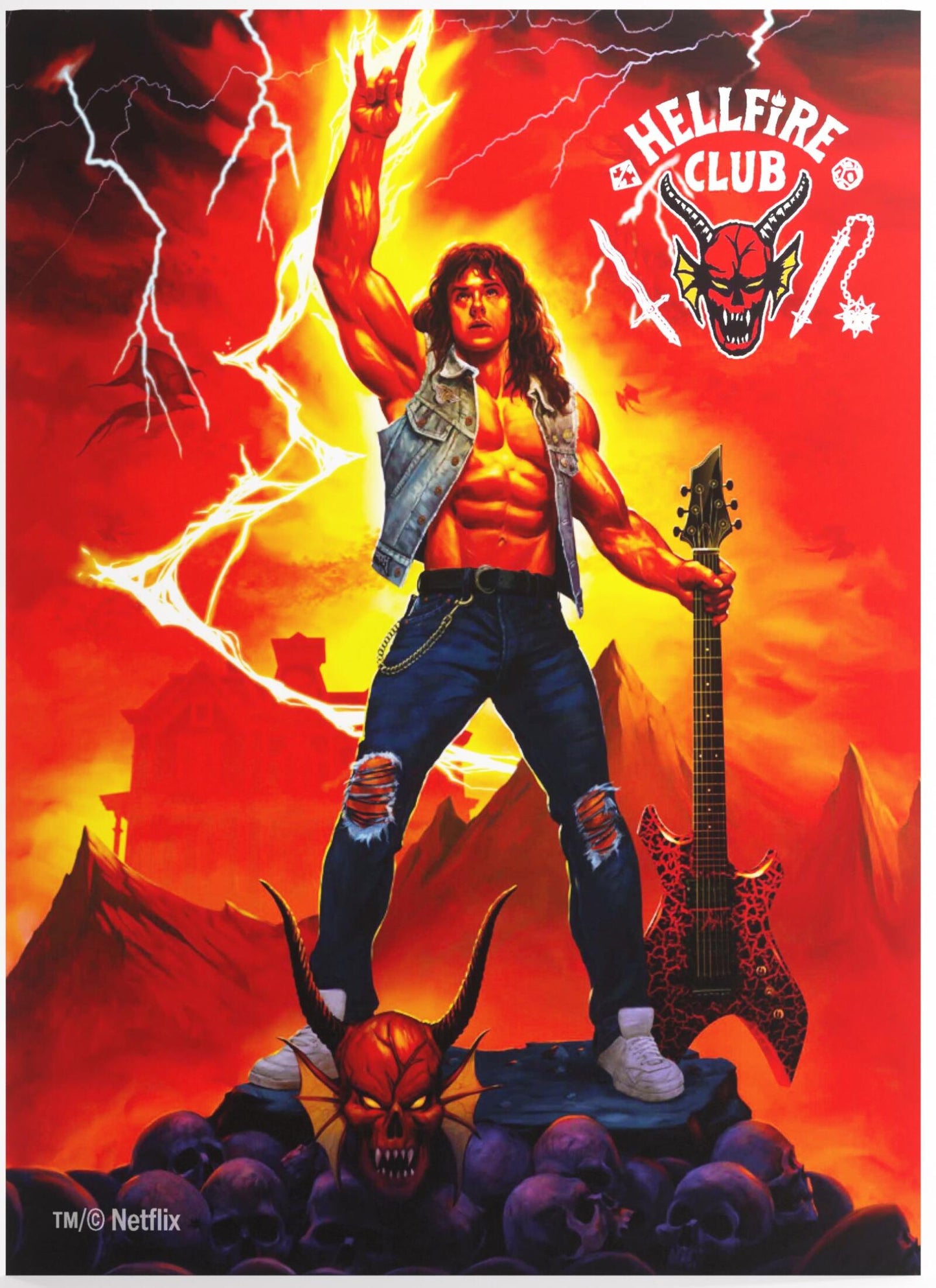 Gamegenic Stranger Things - Hellfire Club Art Sleeves Eddie Munson