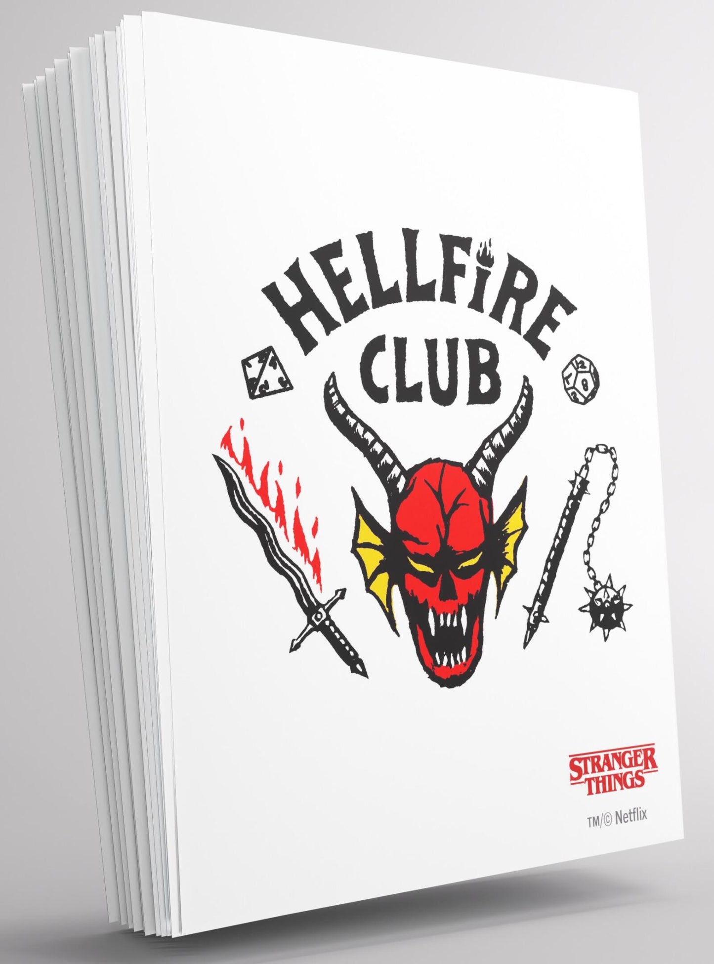 Gamegenic Stranger Things - Hellfire Club Art Sleeves Hellfire Club