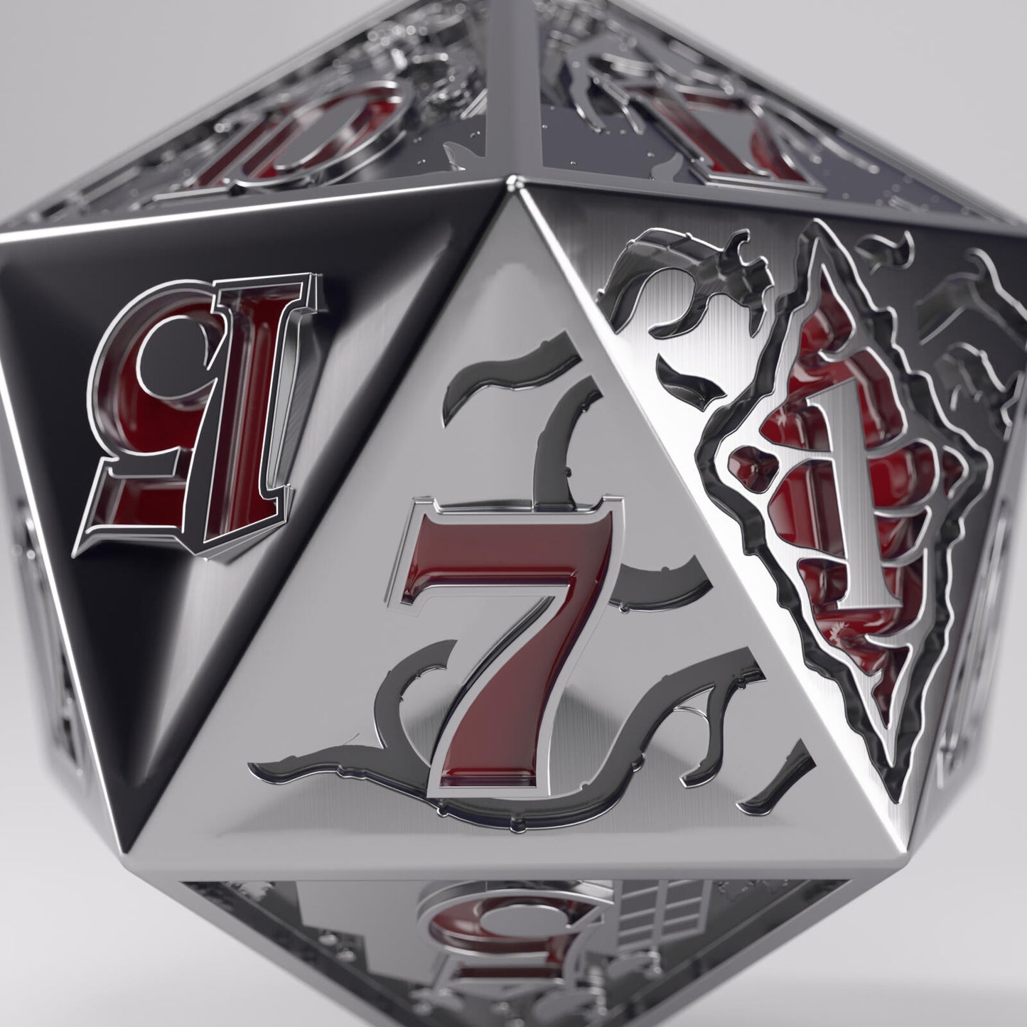Gamegenic Stranger Things - Hellfire Club Premium Metal D20 Die