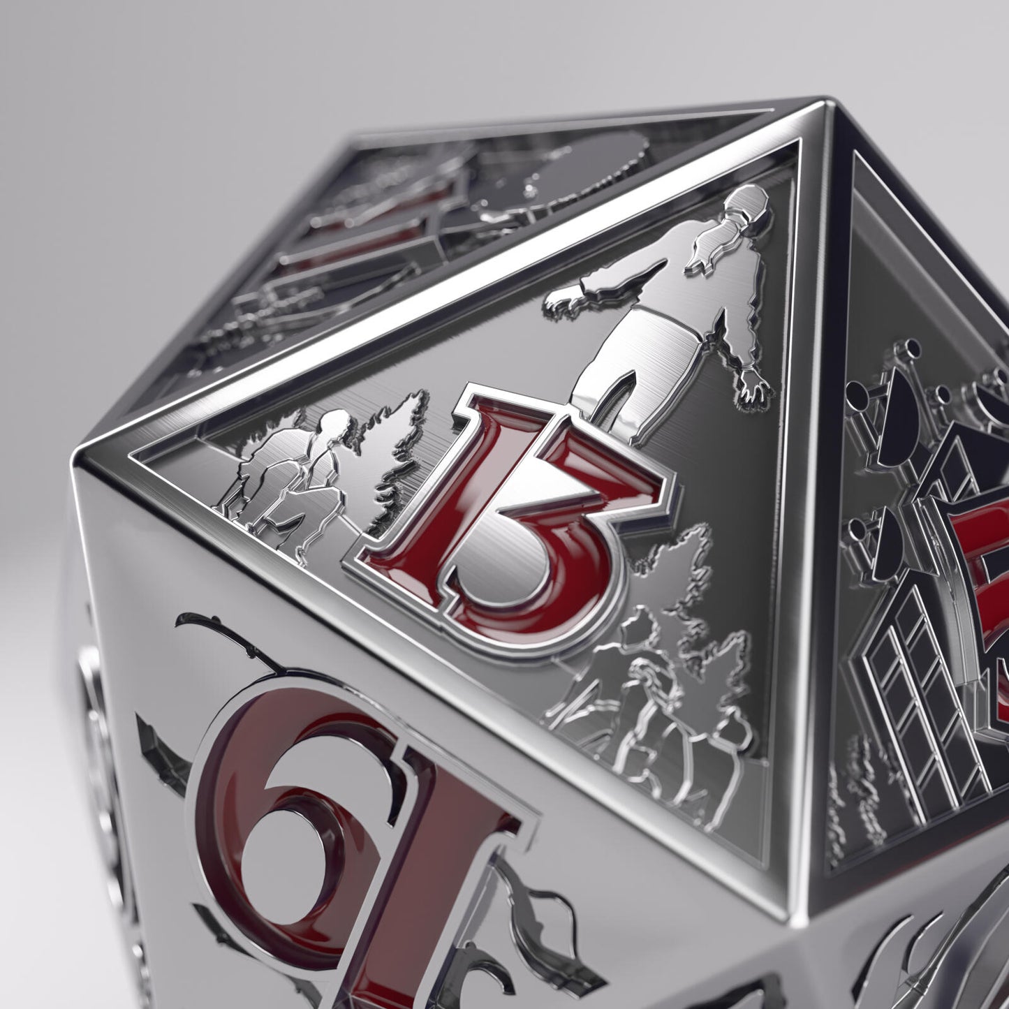 Gamegenic Stranger Things - Hellfire Club Premium Metal D20 Die