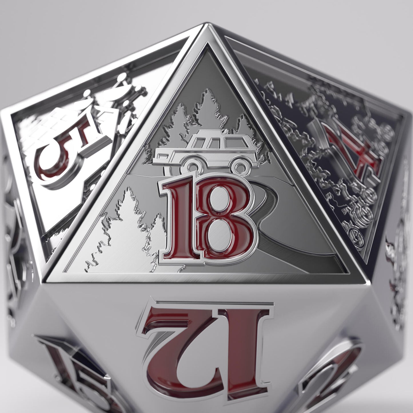 Gamegenic Stranger Things - Hellfire Club Premium Metal D20 Die