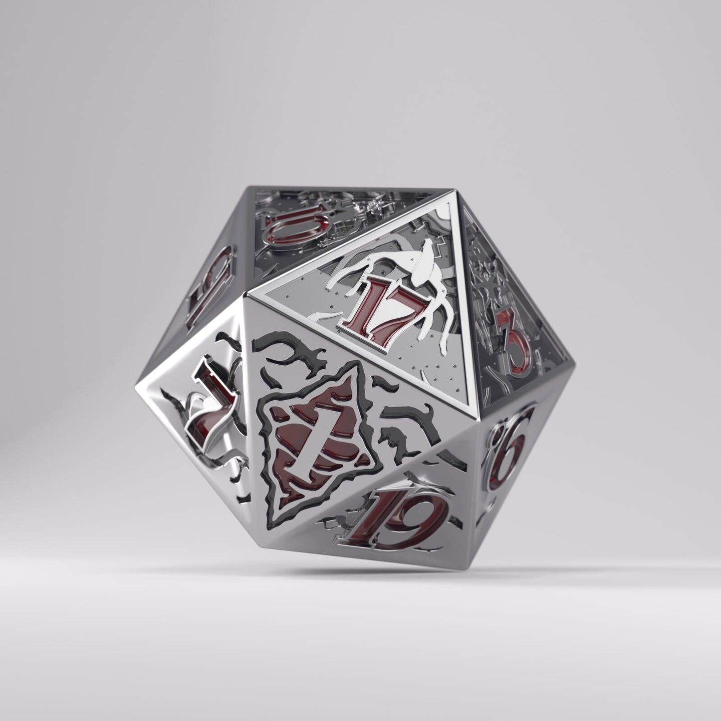 Gamegenic Stranger Things - Hellfire Club Premium Metal D20 Die