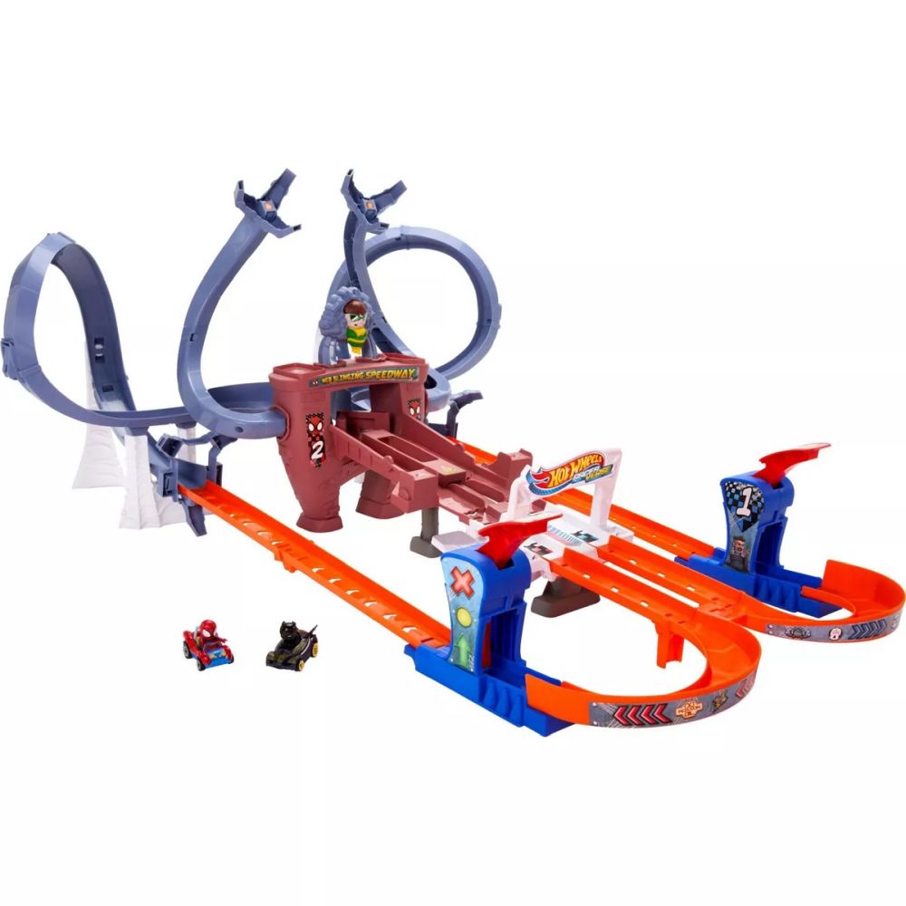 Hot Wheels - Licensed - Hw Racersverse Spidey'S Web-Slinging Speedway Trackset