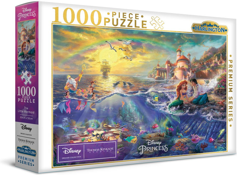 Harlington Thomas Kinkade PQ Disney The Little Mermaid 1000 pieces