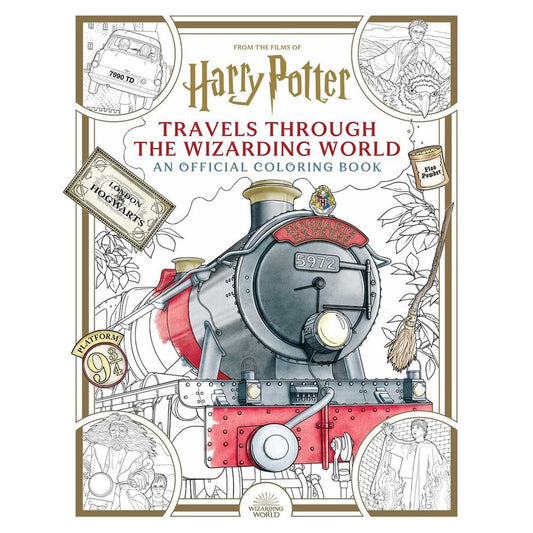 Coloring Book: Hp Travels Through The Wizarding World