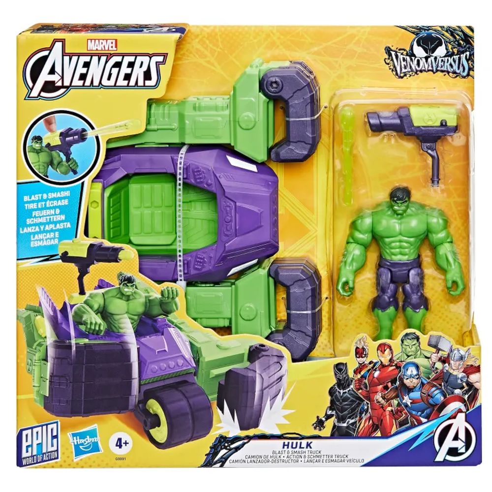 Avengers - 4In Hulk Blast N Smash Truck