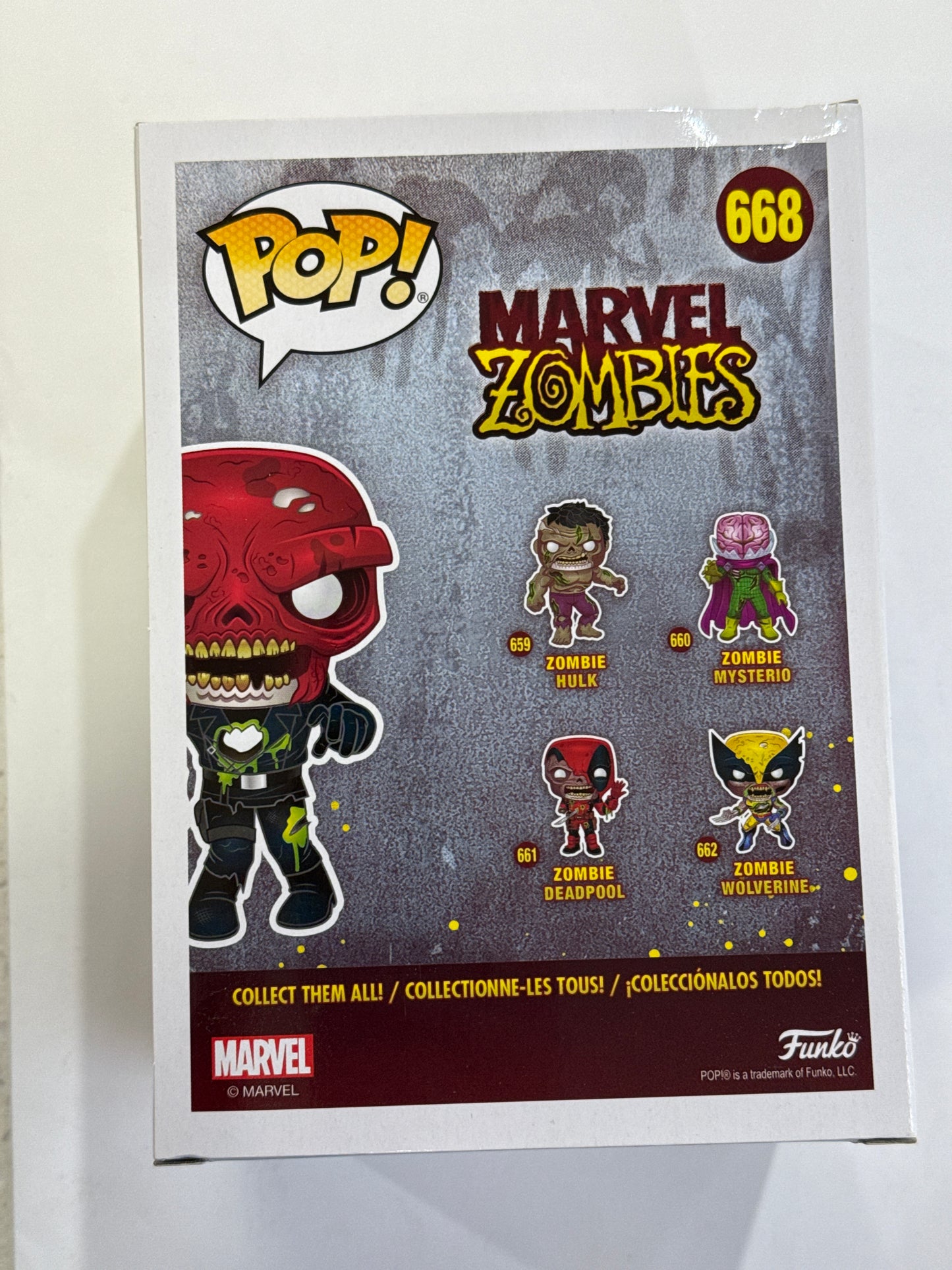 Marvel Zombies - Zombie Red Skull Marvel Collector Corps Pop! Vinyl #668