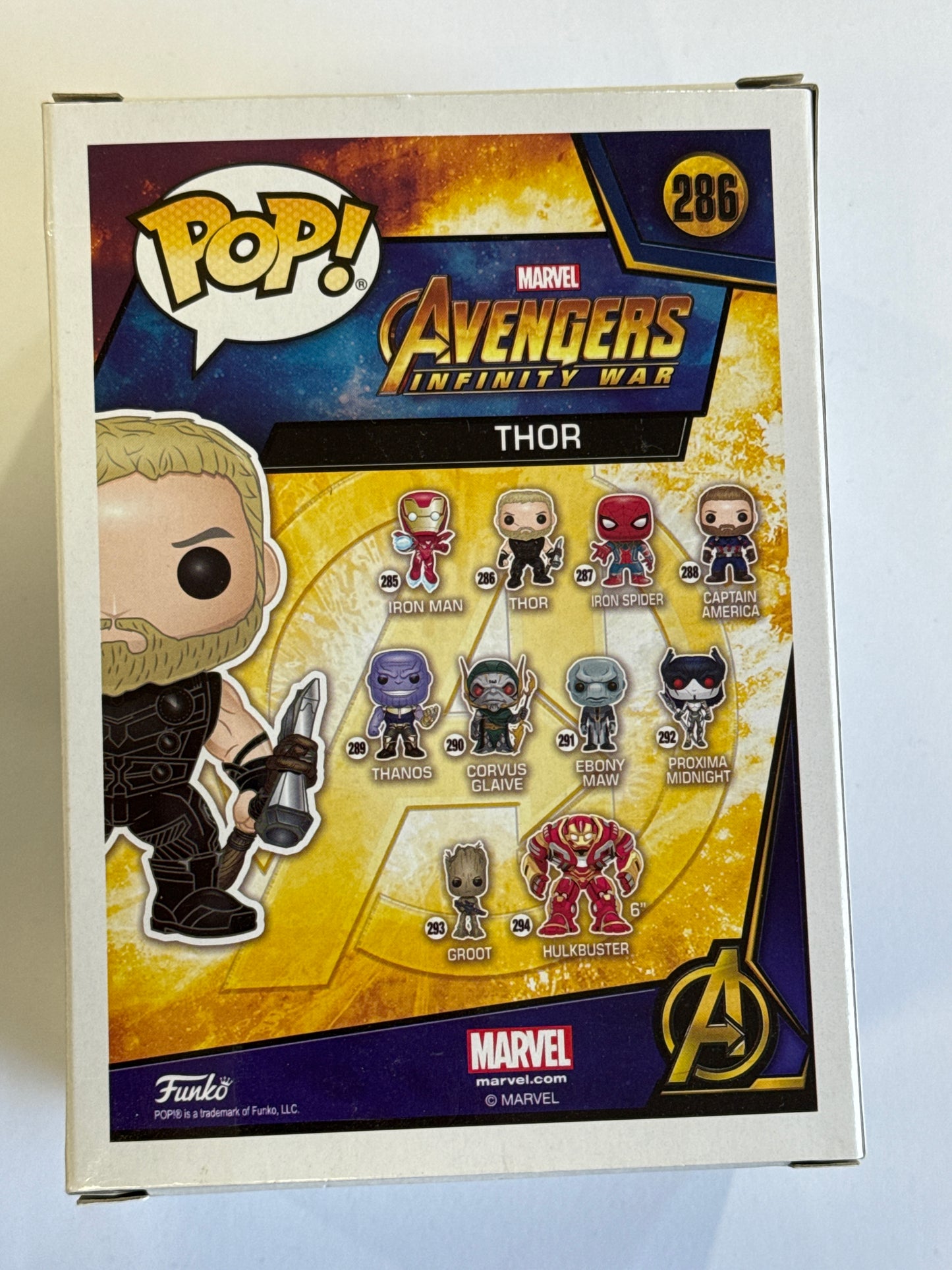 Avengers 3: Infinity War - Thor Pop! Vinyl #286