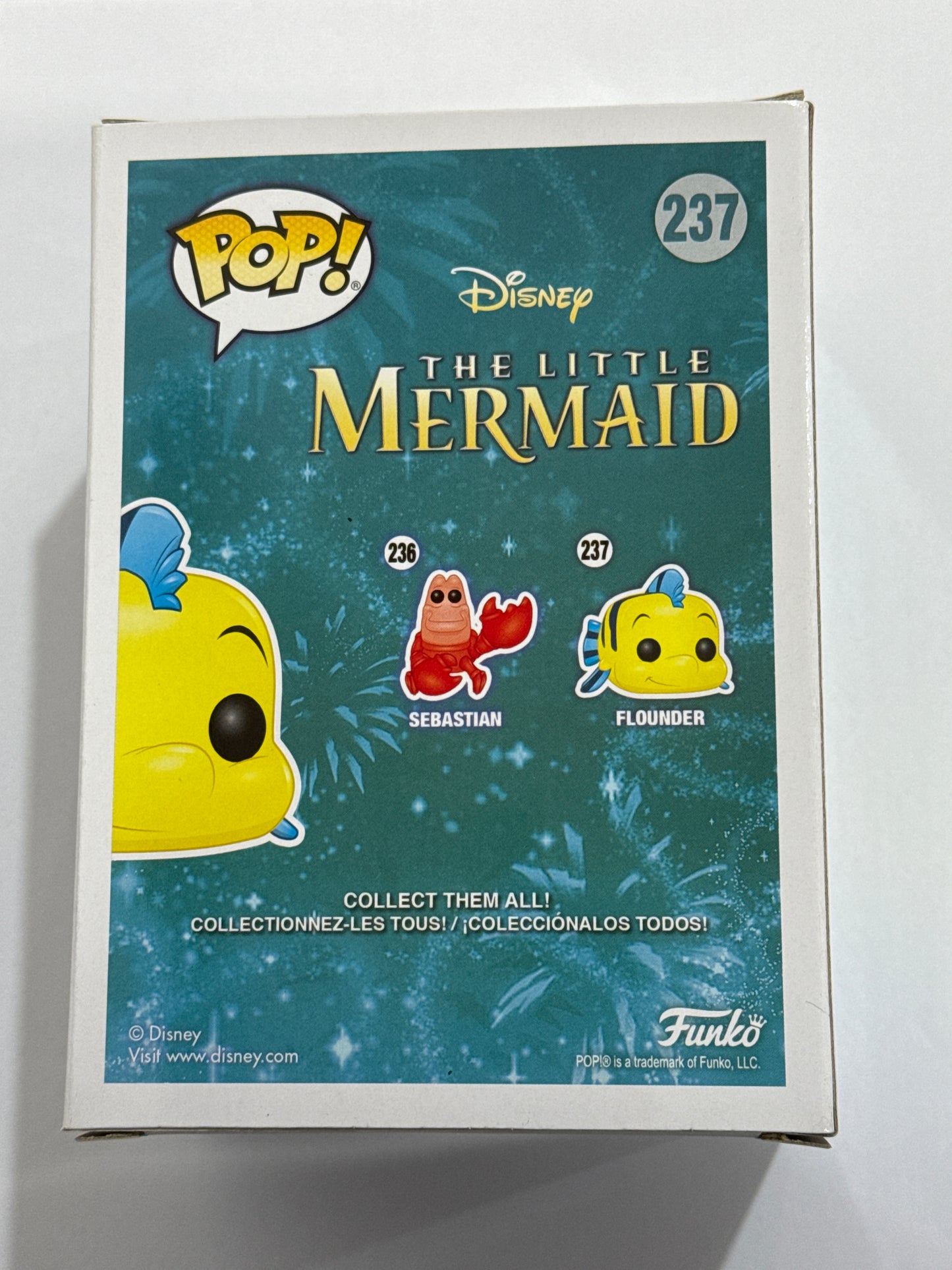 Flounder - Little Mermaid Diamond Glitter Pop! Vinyl #237