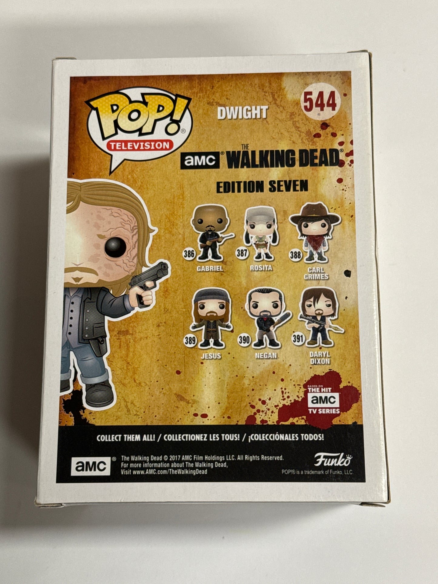 The Walking Dead - Dwight (Burnt Face) 2017 New York US Exclusive Pop! Vinyl #544