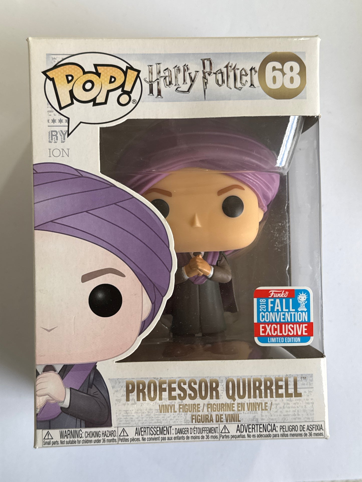 Harry Potter - Professor Quirrell 2018 New York Fall Convention Exclusive Pop! Vinyl #68