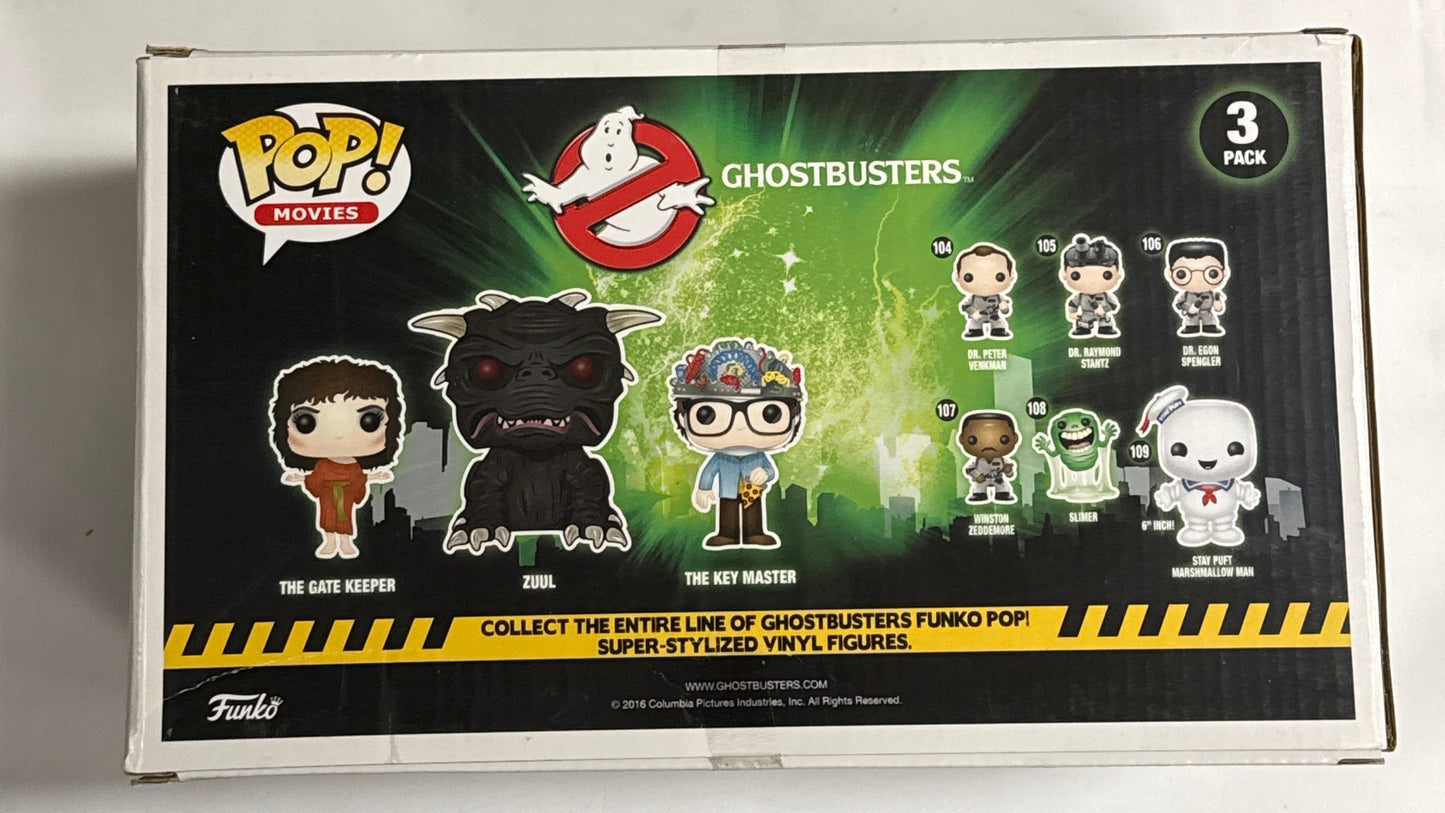Ghostbusters - The Gate Keeper, Zuul and The Key Master 3 Pack Pop Vinyl