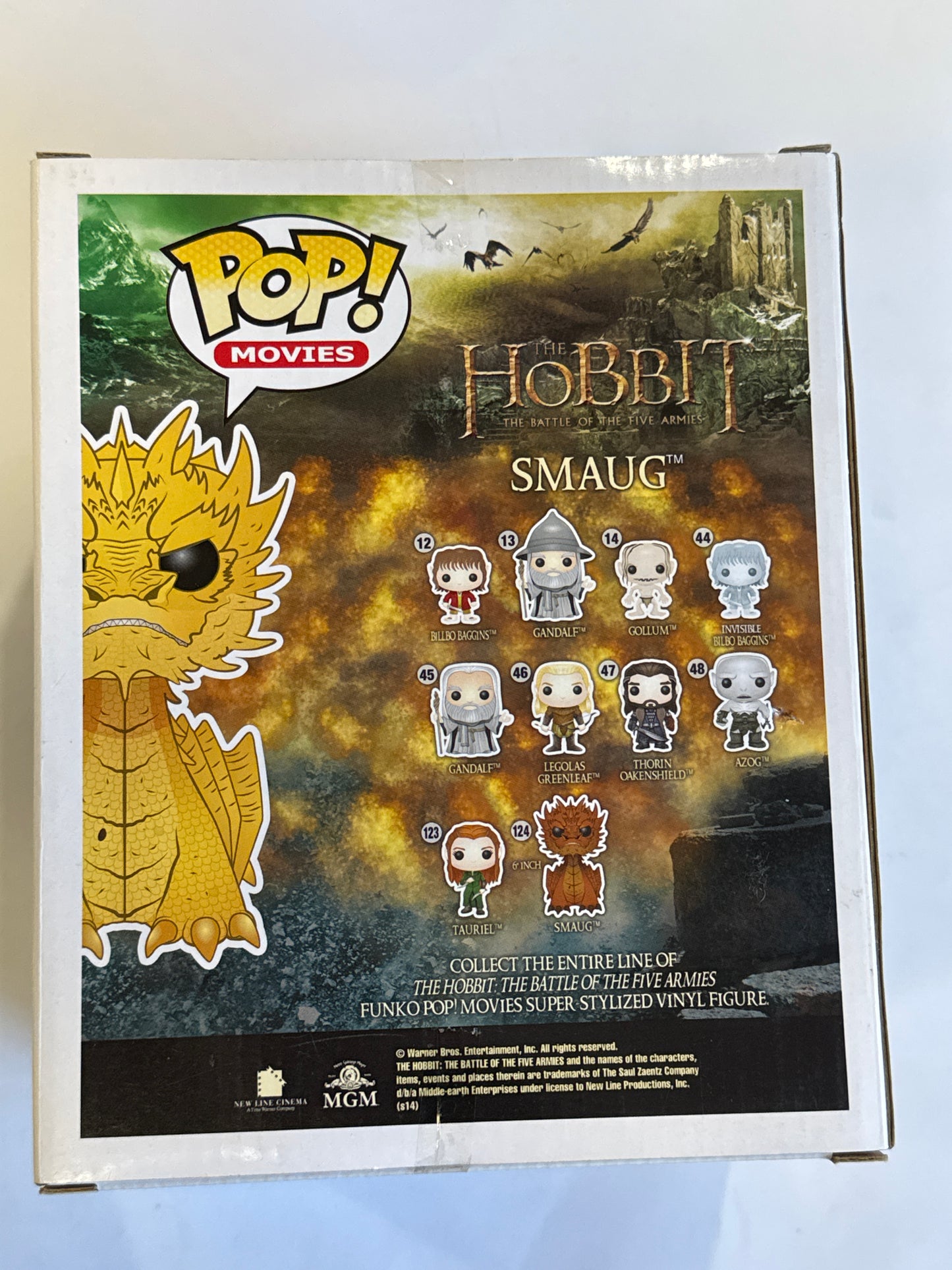 The Hobbit: The Battle Of The Five Armies - Smaug (Golden Smaug Metallic) Pop! Vinyl #124