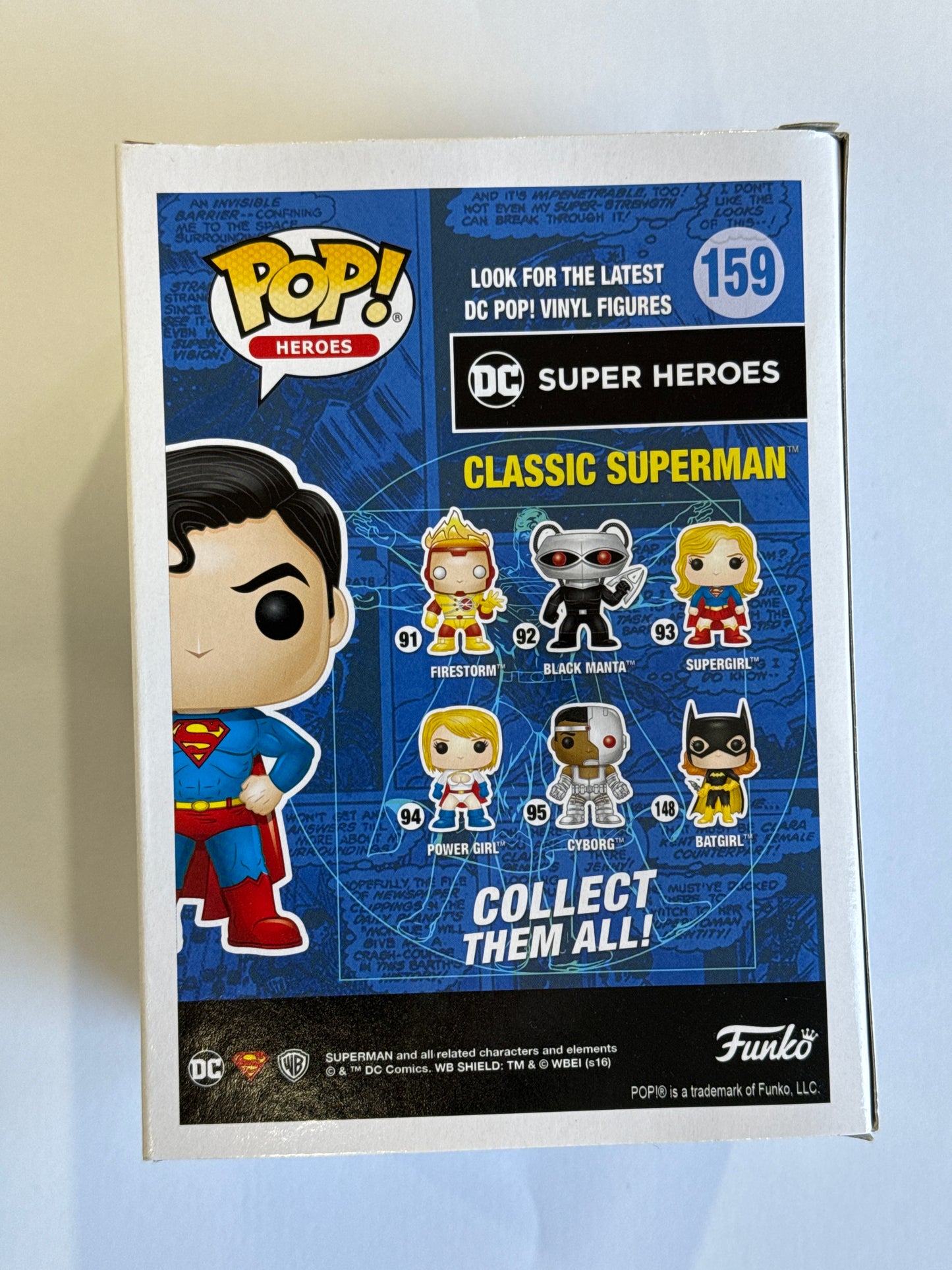 DC Superman - Classic Superman Legion Of Collectors Exclusive Pop! Vinyl #159