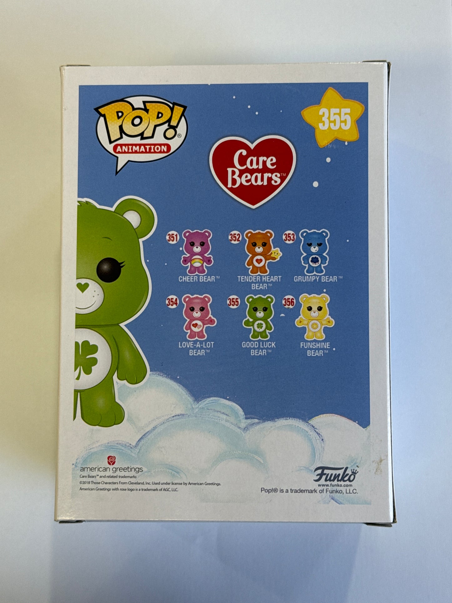 Care Bears - Good Luck Bear (Flocked) 2018 ECCC Summer Convention Pop! Vinyl #355