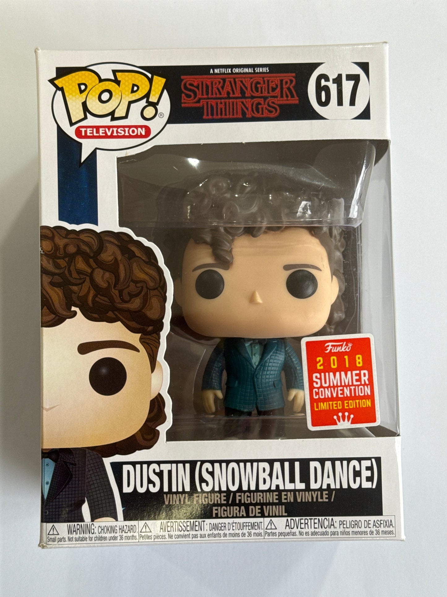 Stranger Things - Dustin (Snowball Dance) 2018 San Diego Summer Convention Exclusive POP! Vinyl #617