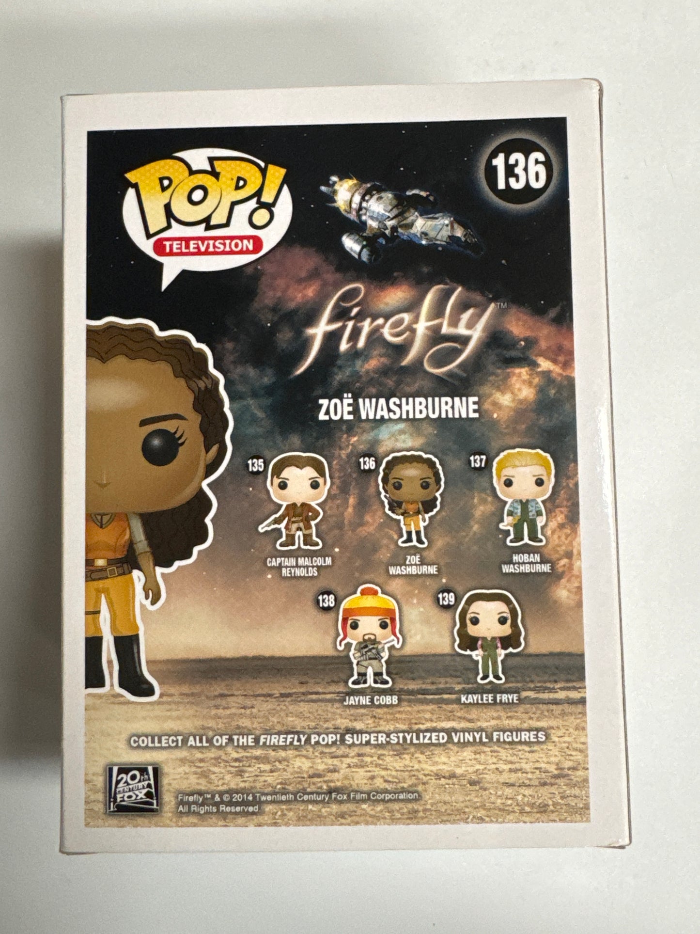 Firefly - Zoe Washburne Pop! Vinyl #136