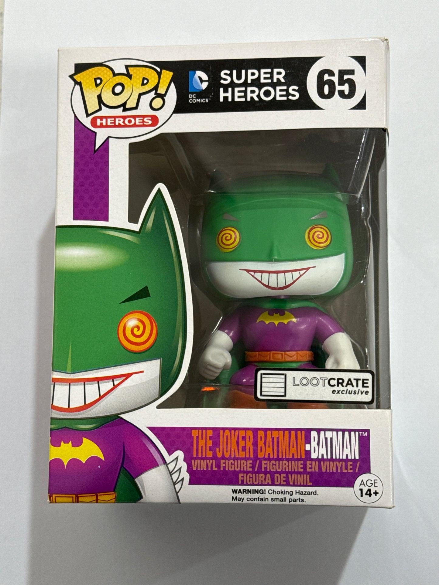 DC Super Heroes - The Joker Batman-Batman Loot Crate Exclusive Pop! Vinyl #65