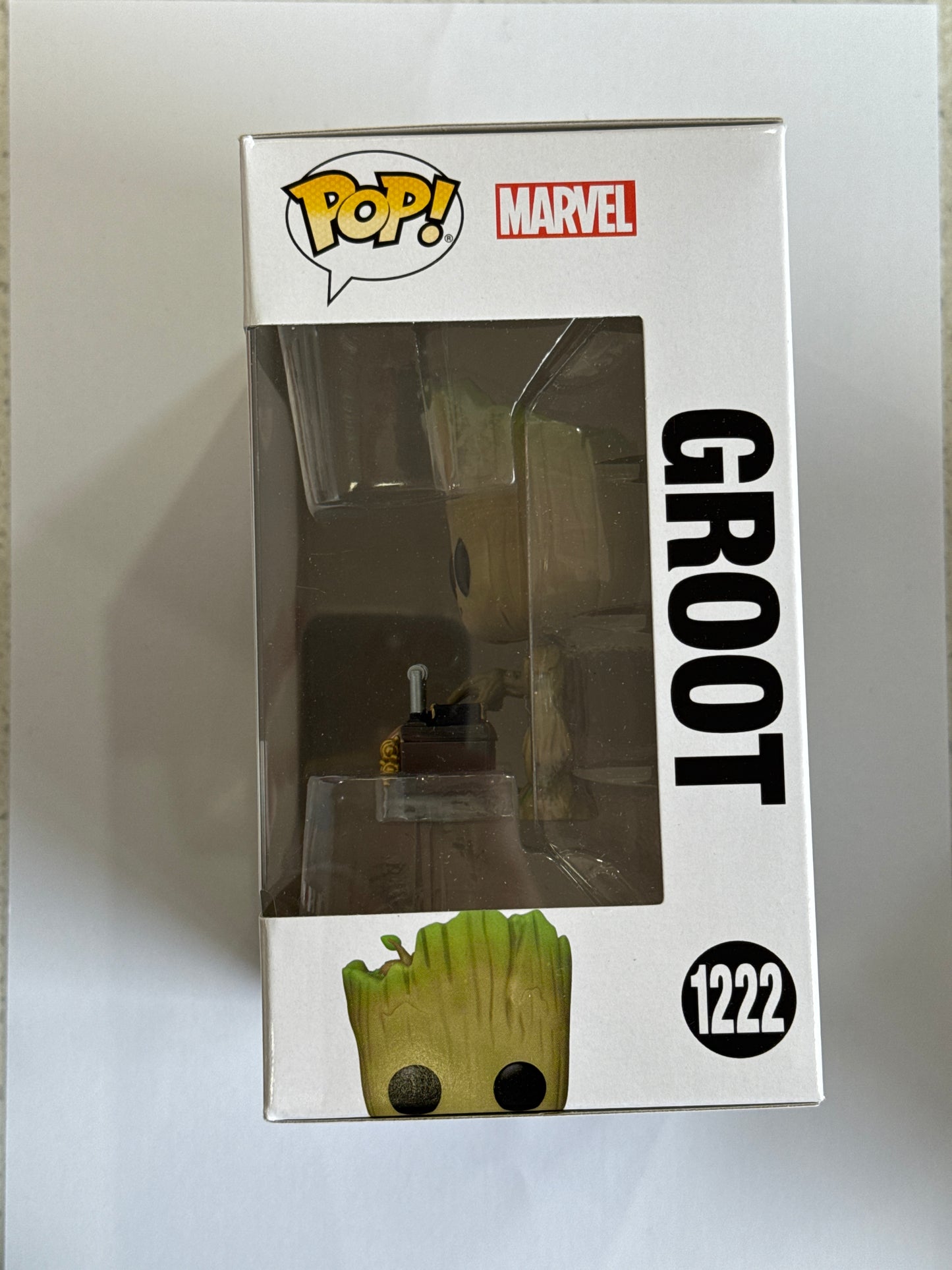 Guardians of the Galaxy Vol. 2 - Groot with Button 2023 Wonder Con Spring Convention Exclusive Pop! Vinyl #1222