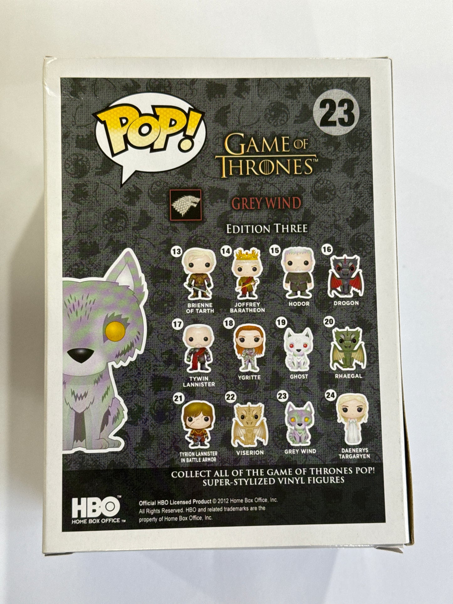 Game Of Thrones - Grey Wind Pop! Vinyl #23