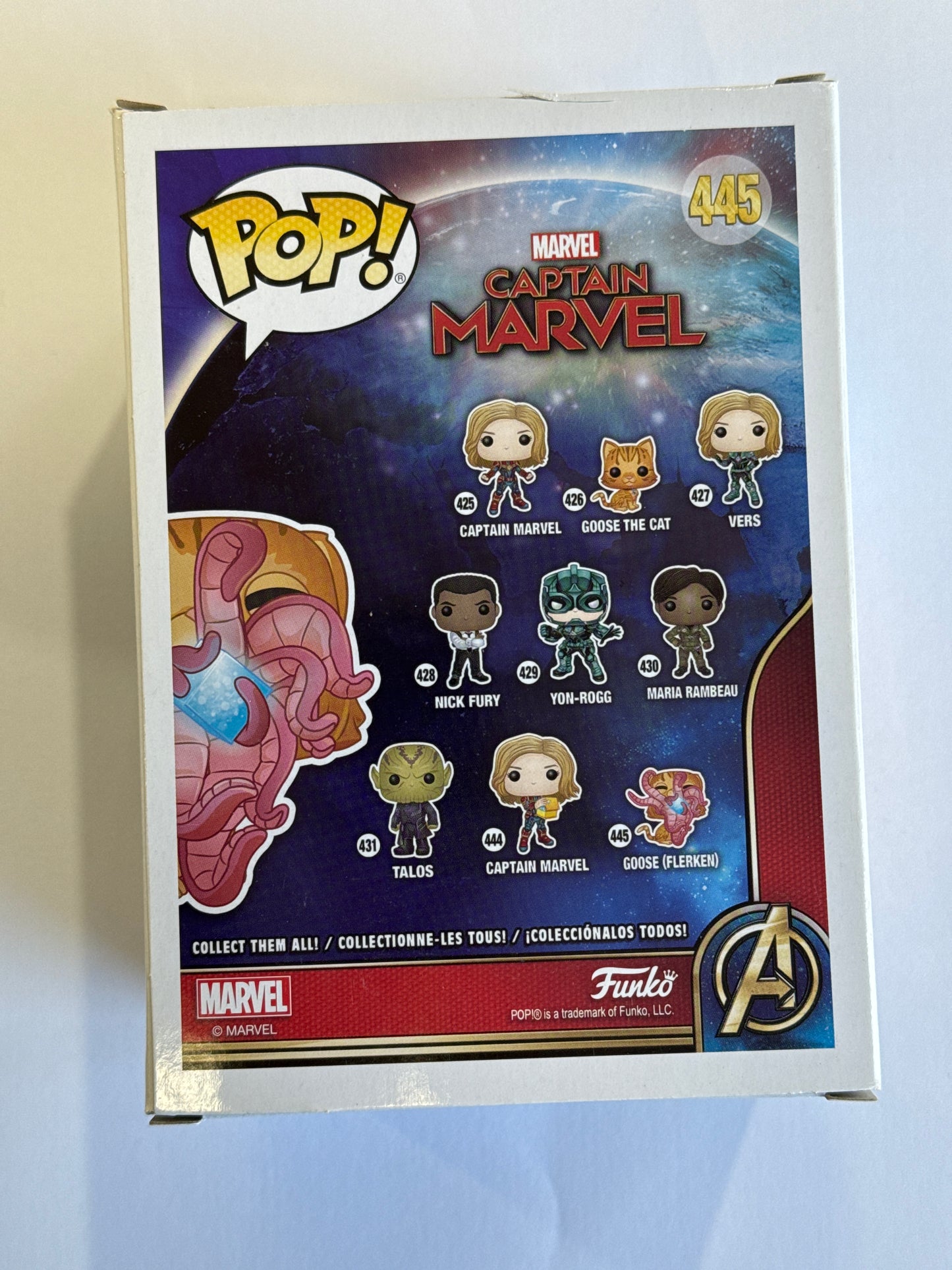 Captain Marvel - Goose (Flerken) Pop! Vinyl #445