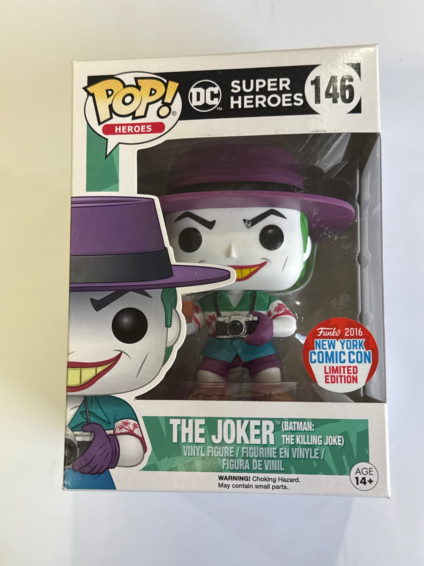 DC Super Heroes - The Joker (Batman: The Killing Joke) 2016 NYCC POP! Vinyl #146