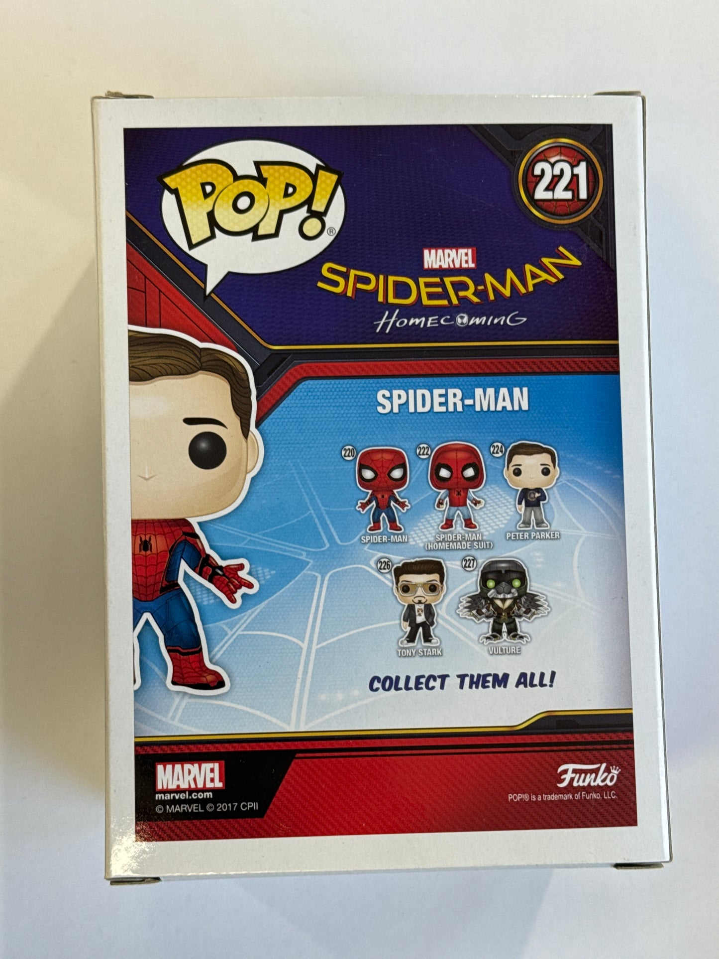 Spider-Man (Homecoming) - Spider-Man (Unmasked) Pop! Vinyl #221