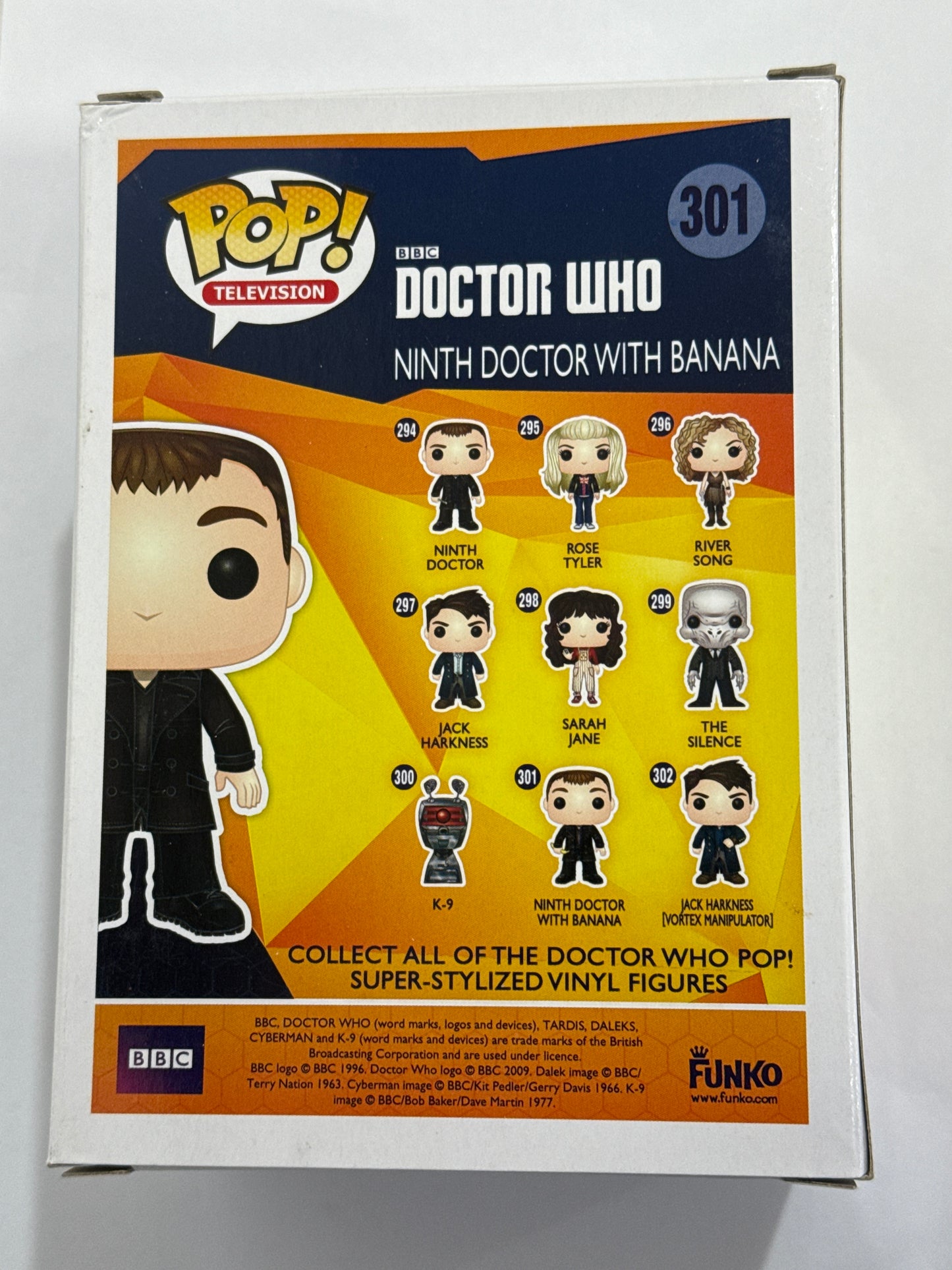 Doctor Who - Ninth Doctor With Banana Pop! Vinyl #301