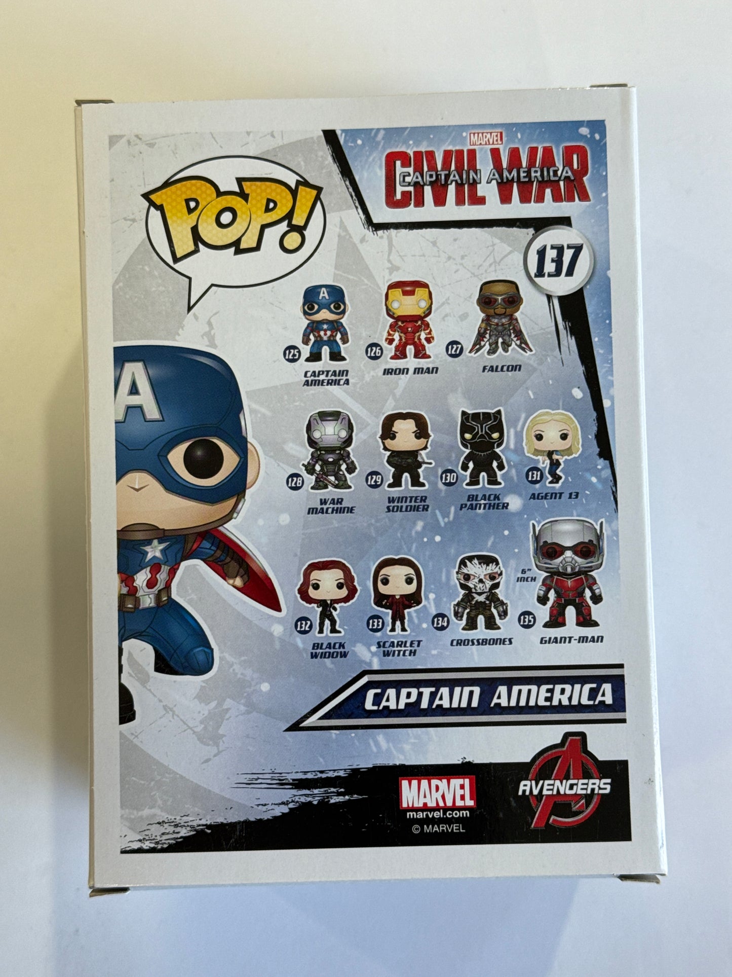 Captain Amercia: Civil War - Captain America Pop! Vinyl #137