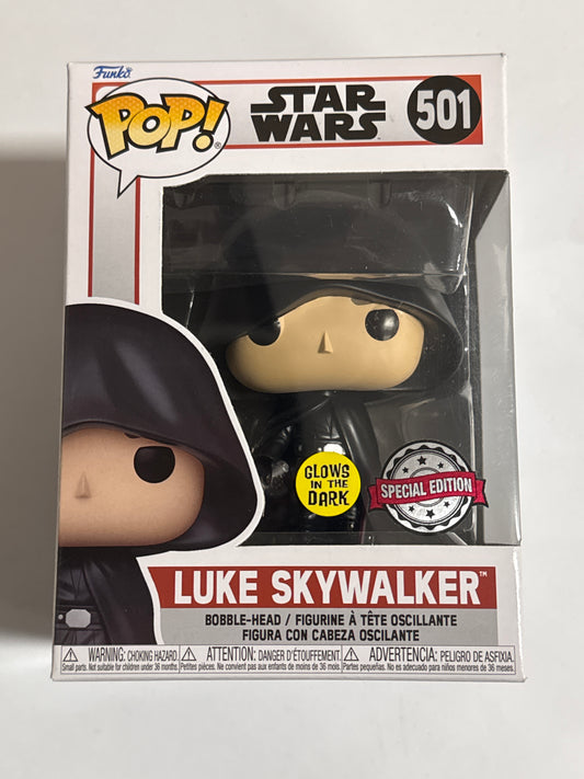 Star Wars - Luke Skywalker Hooded Glow US Exclusive Pop! Vinyl #501