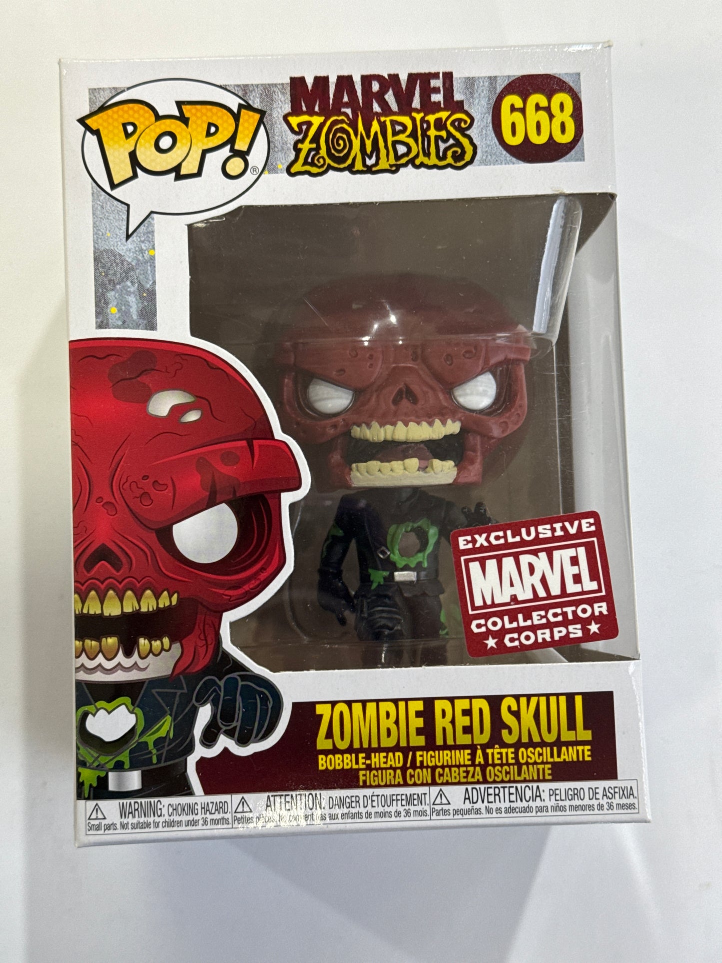Marvel Zombies - Zombie Red Skull Marvel Collector Corps Pop! Vinyl #668