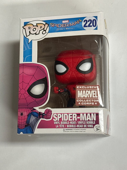Spider-man Homecoming - Spider-Man (Web Wing) Marvel Collector Corps Exclusive Pop Vinyl #220