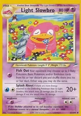 Light Slowbro #51 Pokemon Neo Destiny
