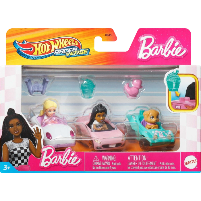 Hot Wheels - Barbie Die-Cast 3-Pack