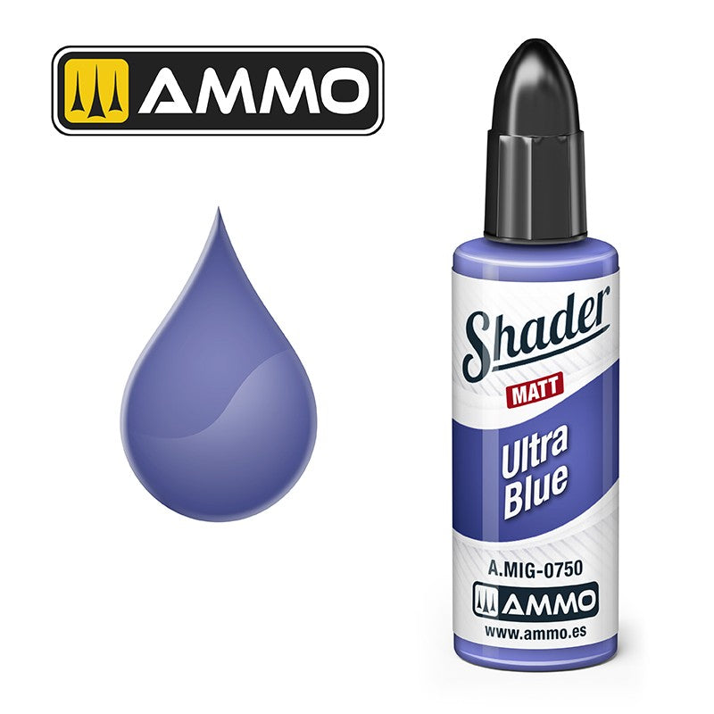 Ammo by MIG - Matt Shader - Ultra Blue 10ml