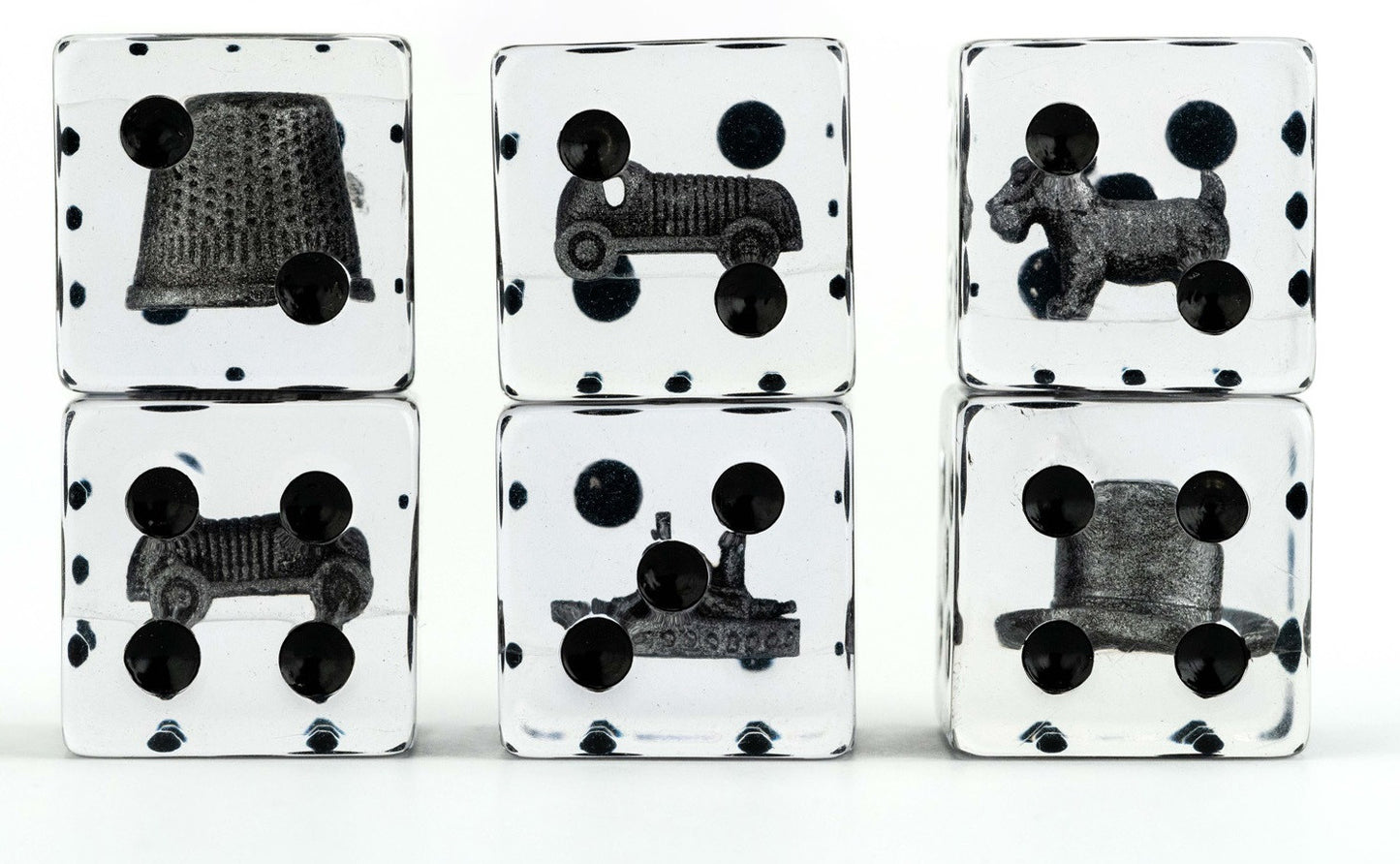 MDG Monopoly 22mm Oversized Dice and Token Set
