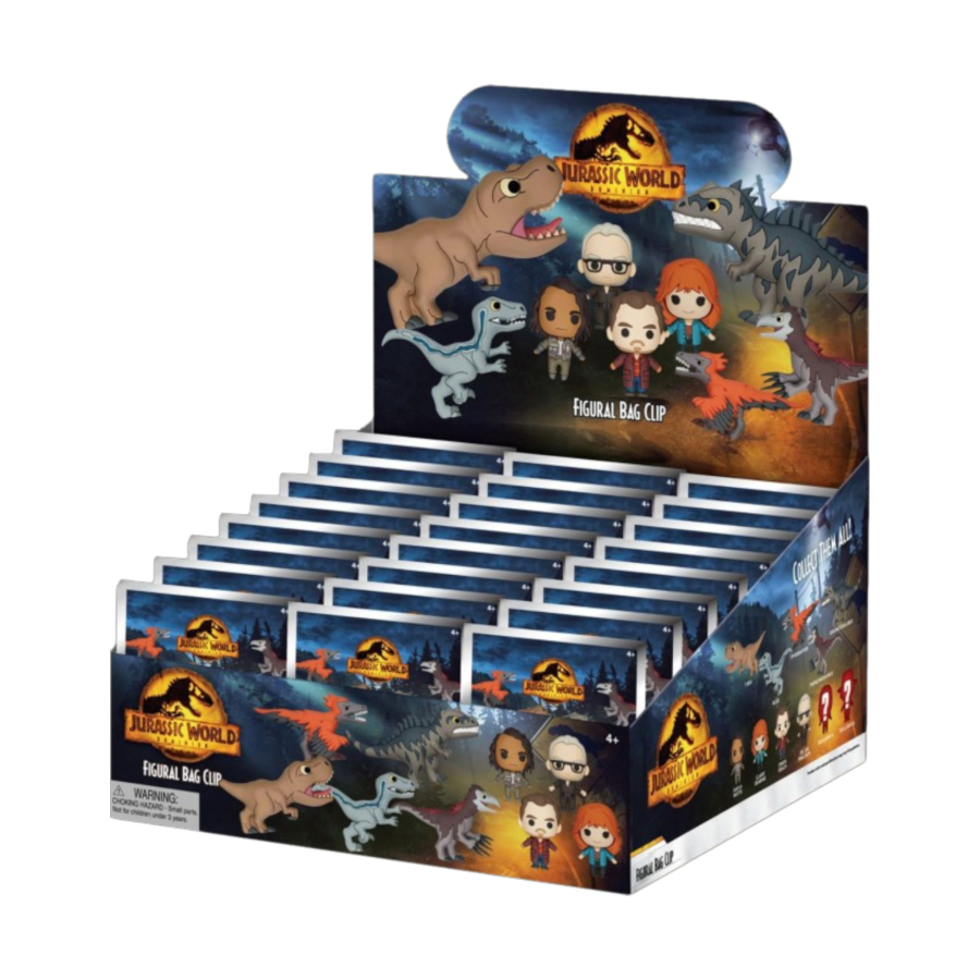 Jurassic World - 3D PVC Bag Clips Blind Bag (Display of 24)