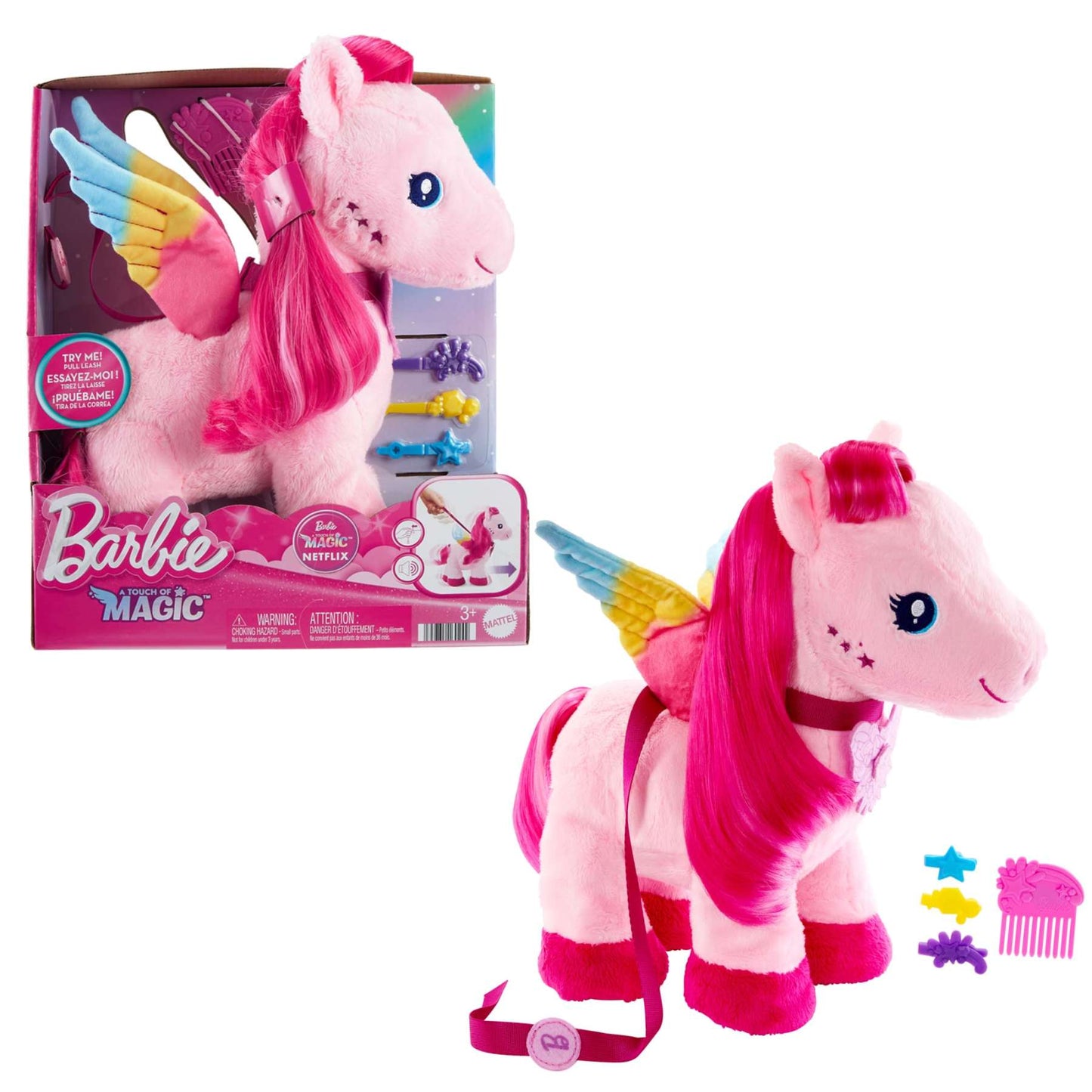 Barbie - Barbie Walk & Flutter Pegasus Feature Plush