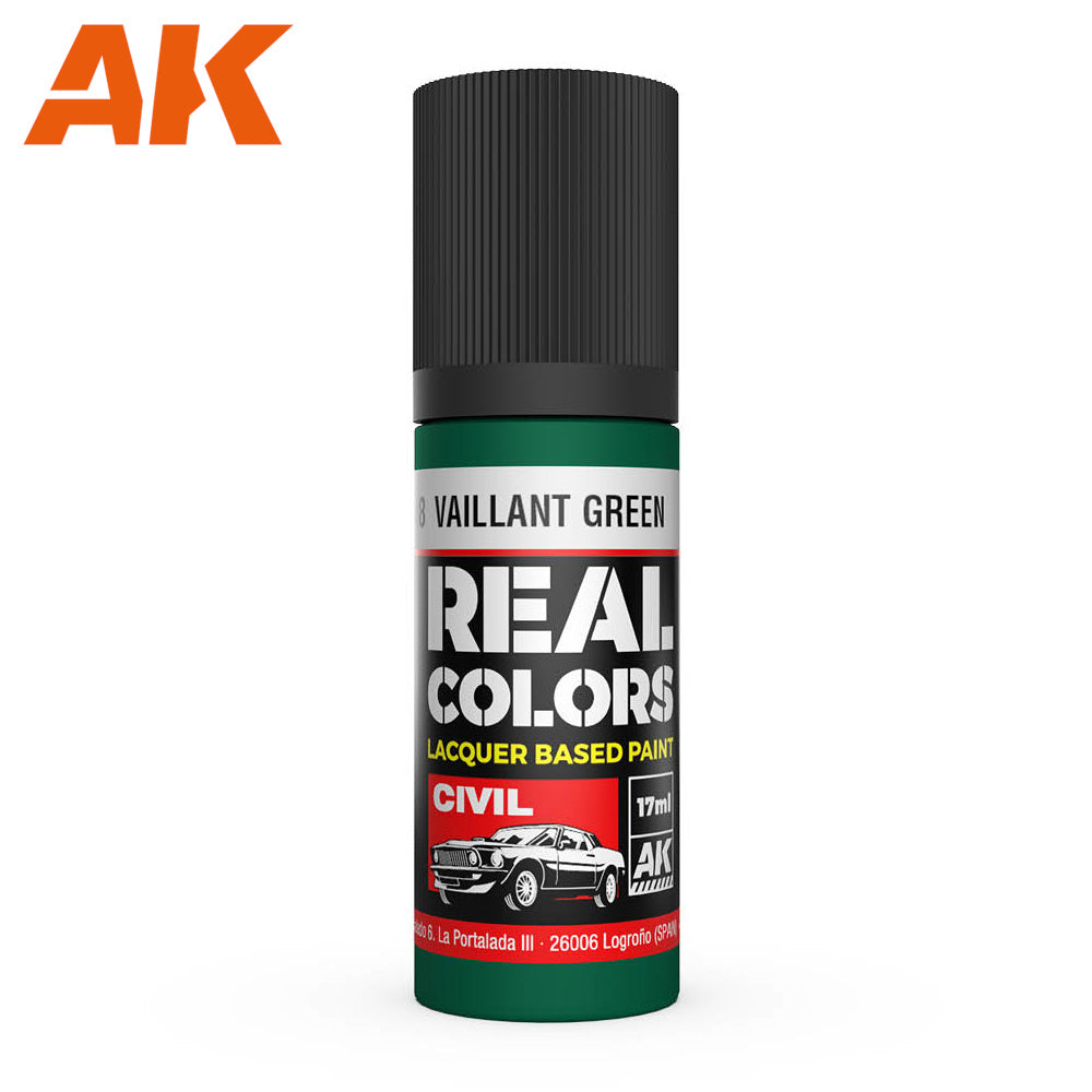AK Interactive - Real Colours -Vaillant Green 17 ml