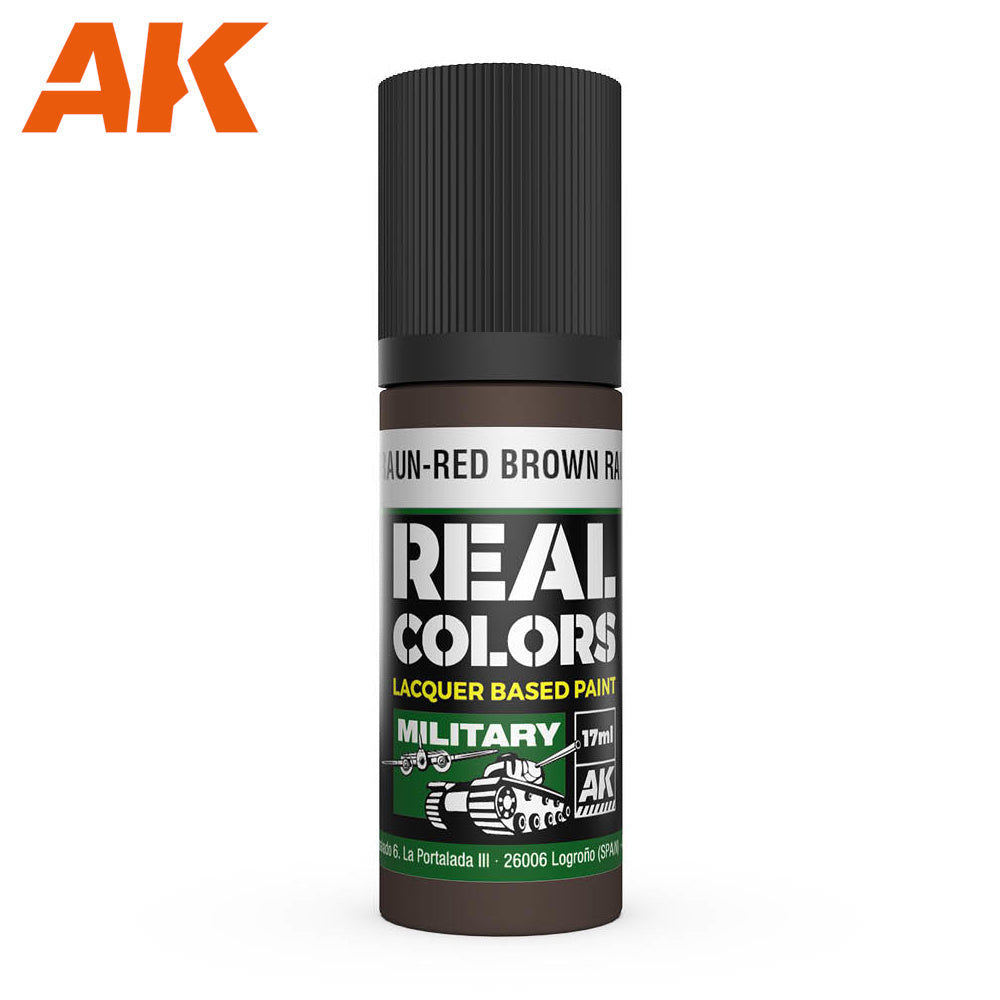 AK Interactive - Real Colours -Rotbraun-Red Brown Ral 8017 17 ml